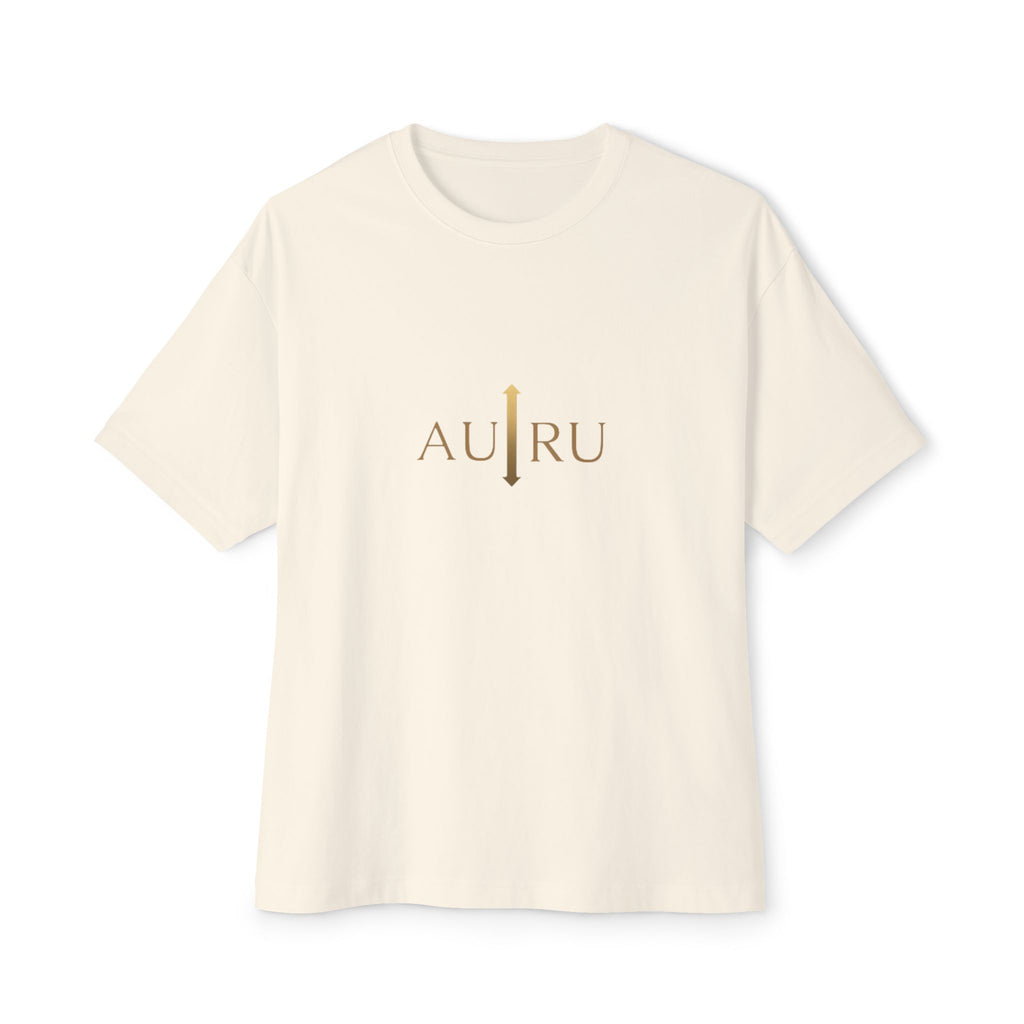 AURU Minimalist Logo Tee - Oversized Boxy T-Shirt