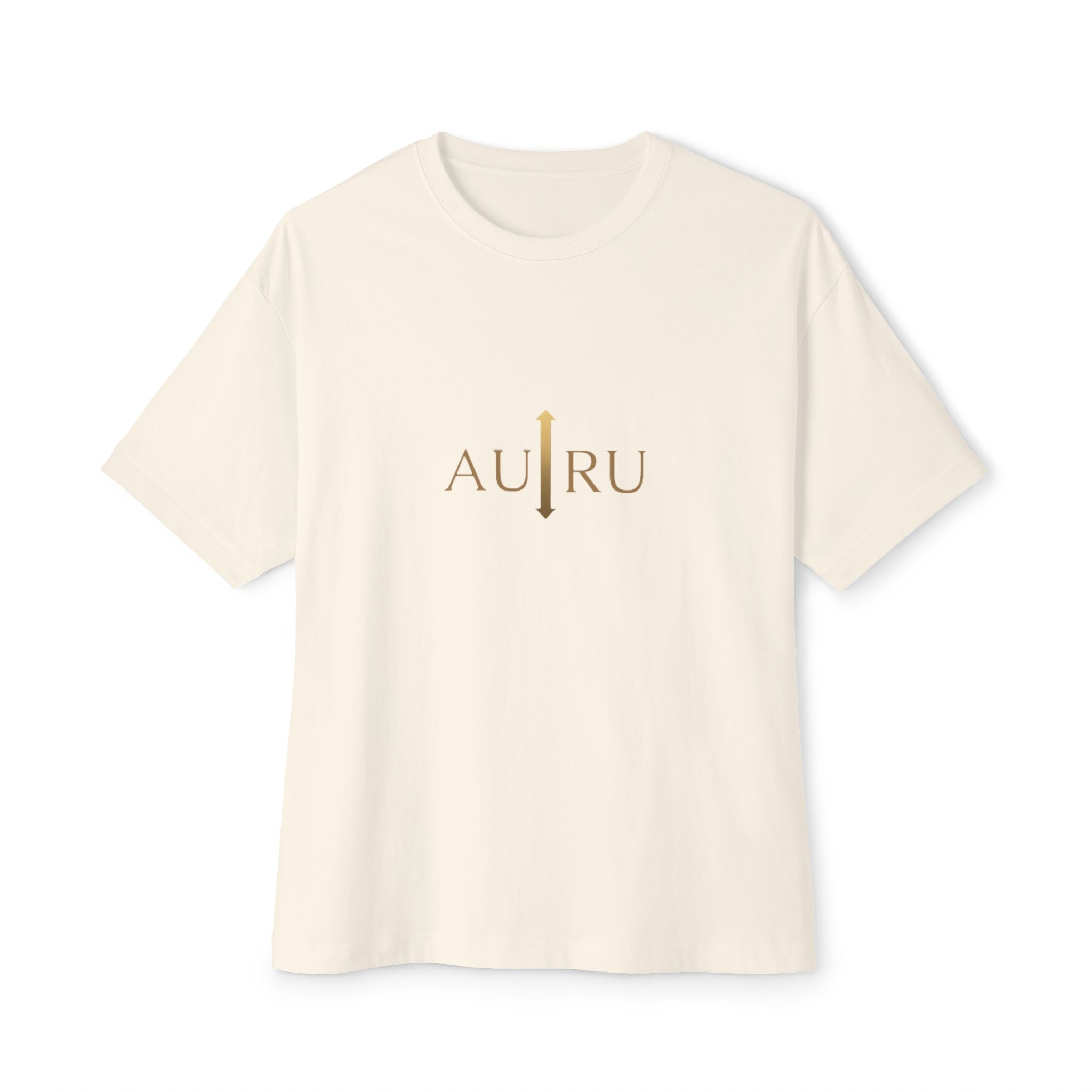 AURU Minimalist Logo Tee - Oversized Boxy T-Shirt