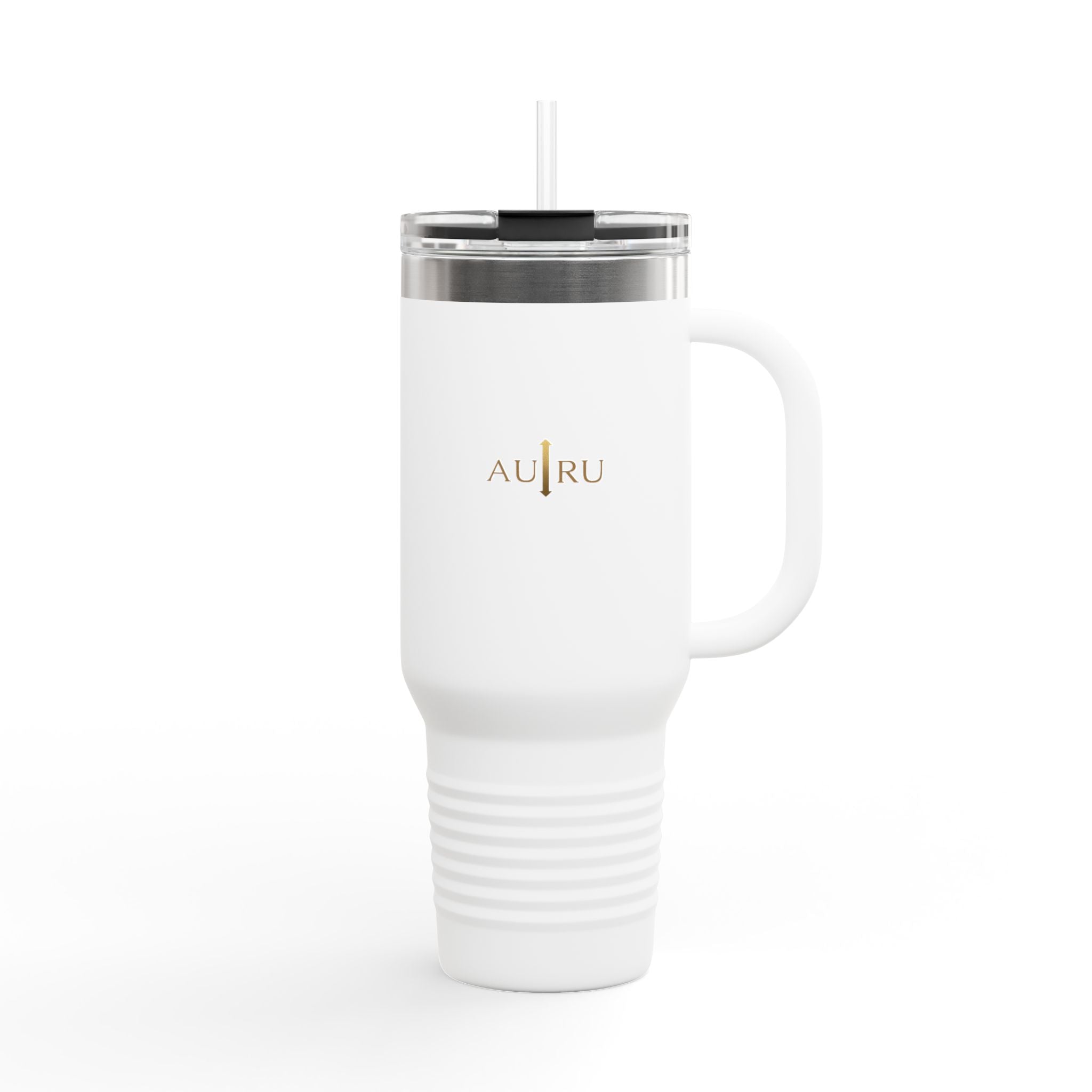 40oz Insulated Travel Mug – Double-Wall Tumbler with Straw & Handle (Keeps Drinks Hot & Cold)