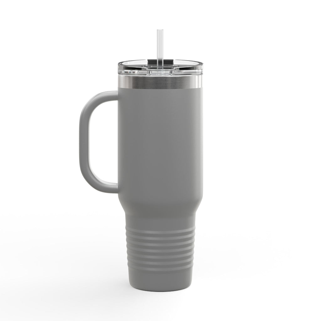 40oz Insulated Travel Mug – Double-Wall Tumbler with Straw & Handle (Keeps Drinks Hot & Cold)