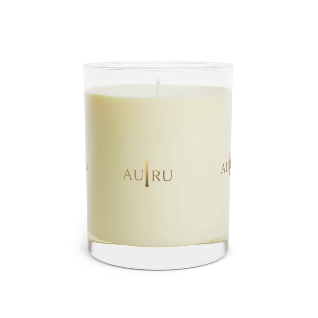 AU|RU 11oz Scented Glass Candle — Luxury Soy Candle, Clean Floral Aroma