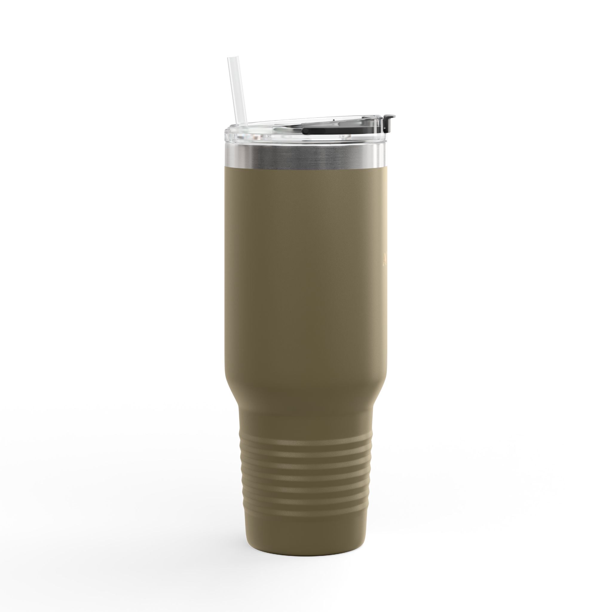 40oz Insulated Travel Mug – Double-Wall Tumbler with Straw & Handle (Keeps Drinks Hot & Cold)