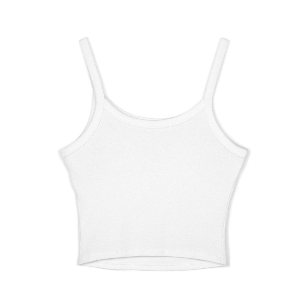 Au/Ru Gold Logo Spaghetti Strap Tank Top — Women's Cropped Logo Tank