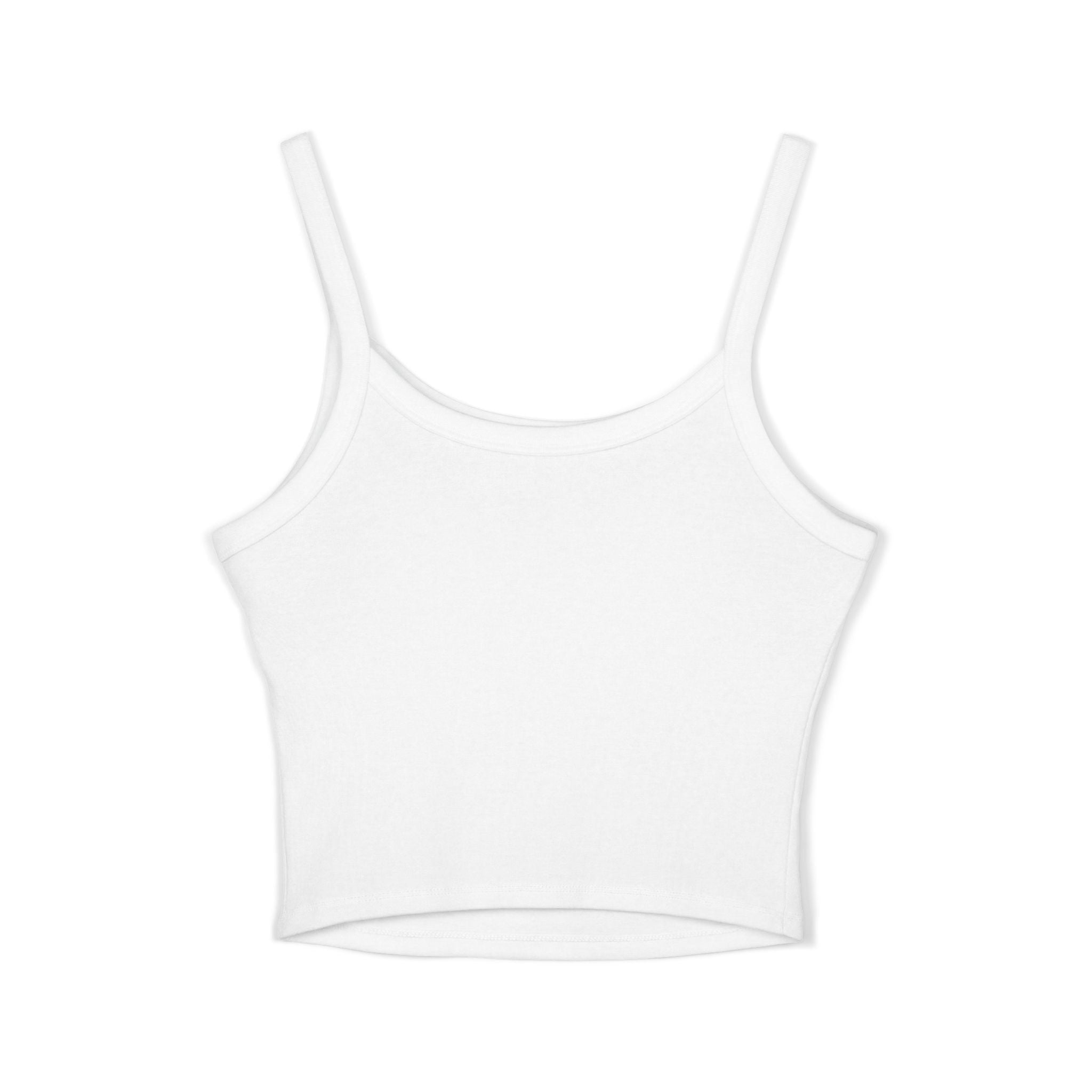 Au/Ru Gold Logo Spaghetti Strap Tank Top — Women's Cropped Logo Tank