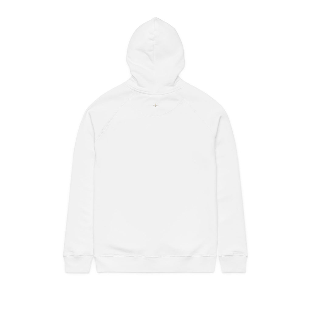 Aurū Minimal Logo Hoodie — Organic Side-Pocket Pullover
