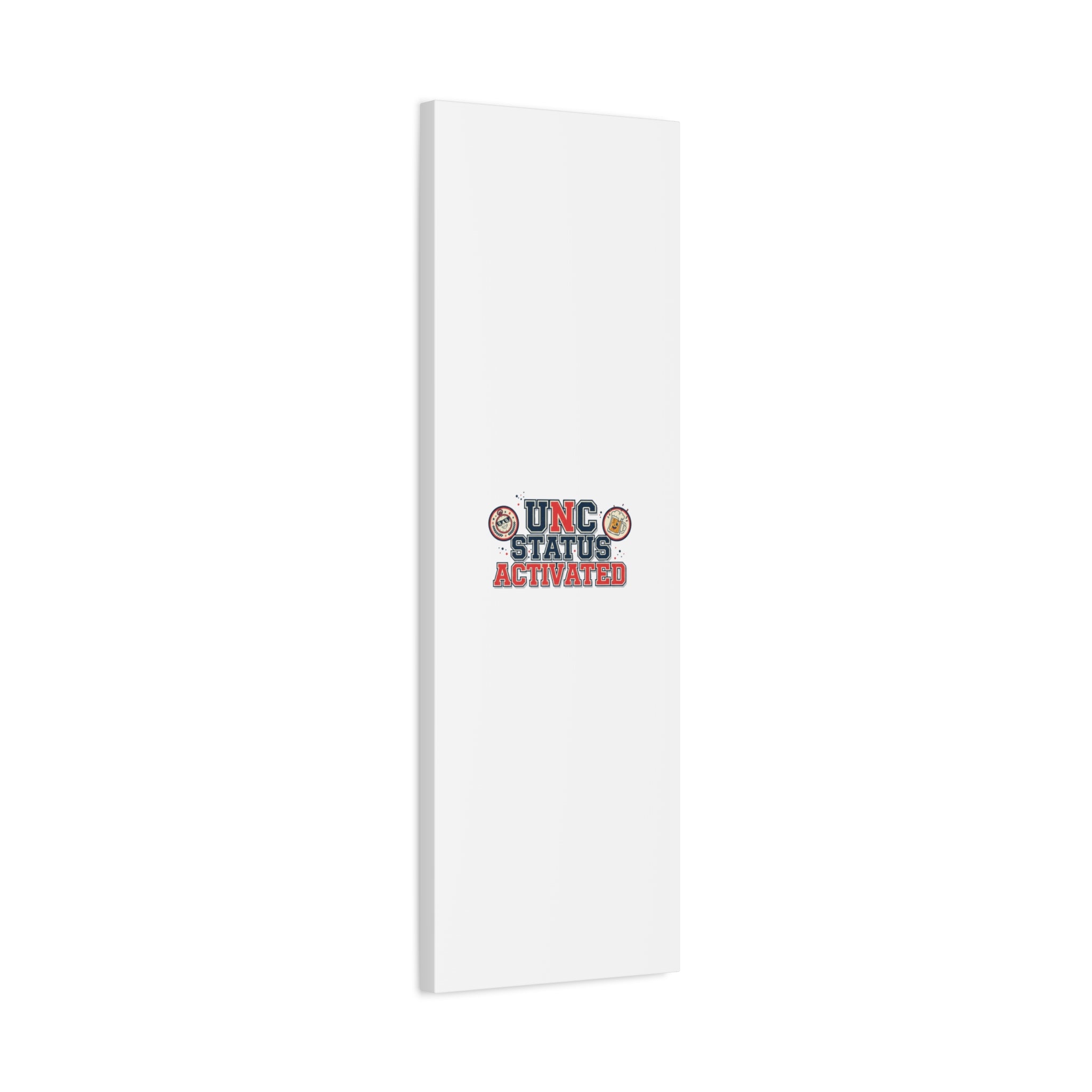UNC Status Activated Canvas, Stretched | Varsity Crest, Midlife Humor