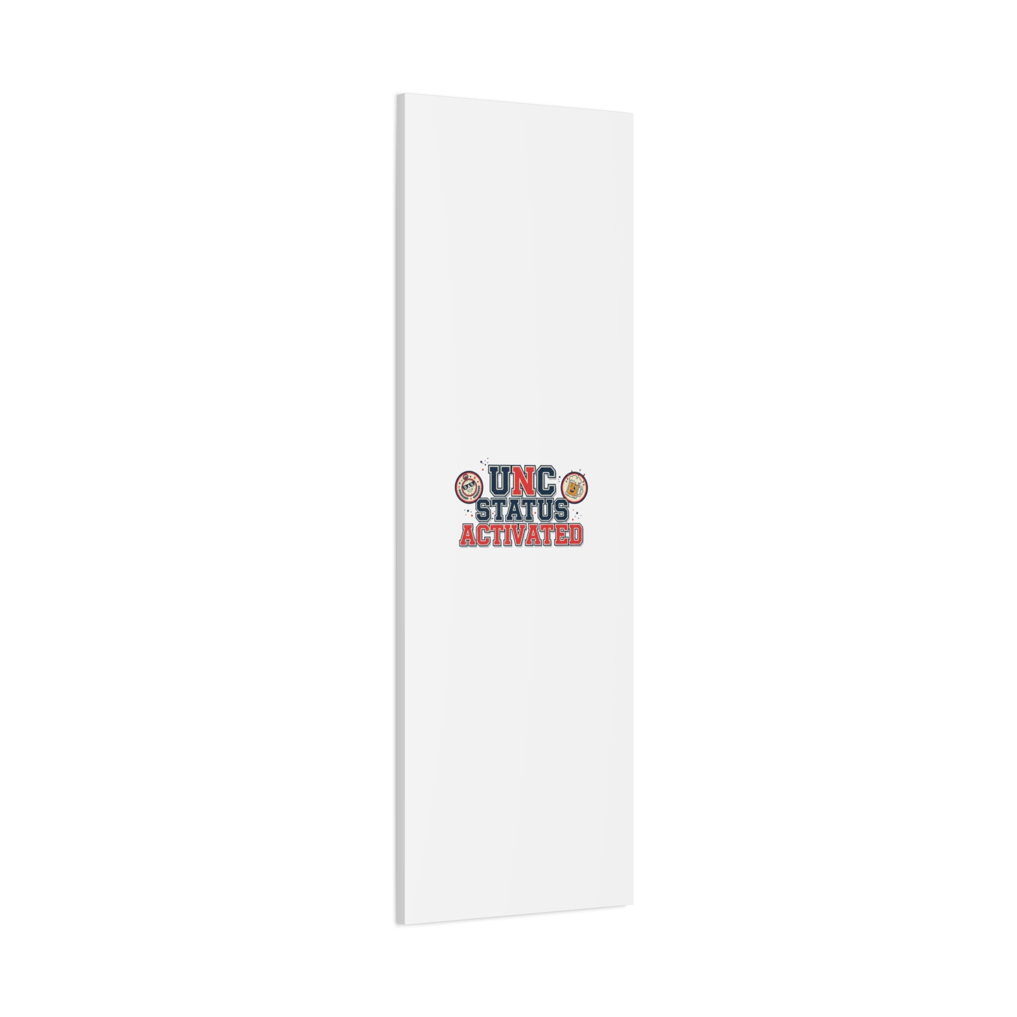UNC Status Activated Canvas, Stretched | Varsity Crest, Midlife Humor
