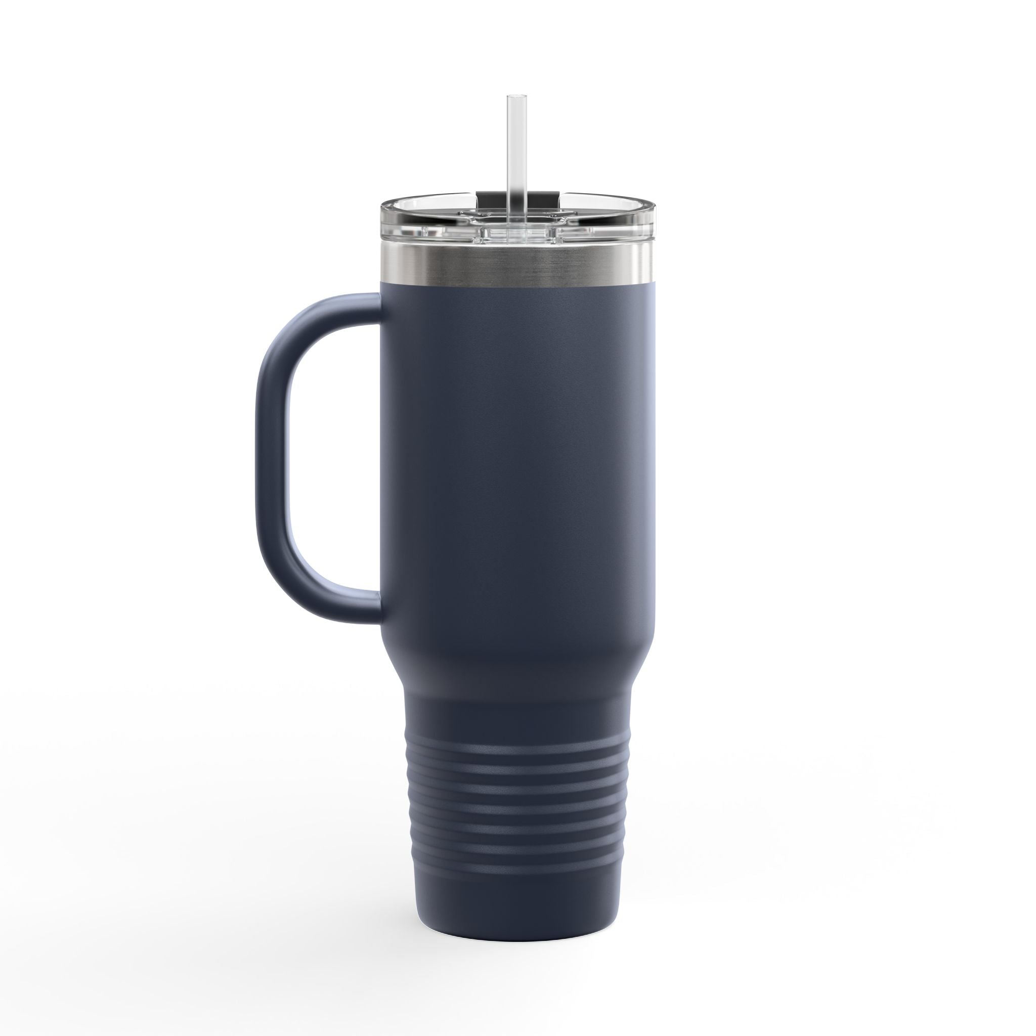 40oz Insulated Travel Mug – Double-Wall Tumbler with Straw & Handle (Keeps Drinks Hot & Cold)