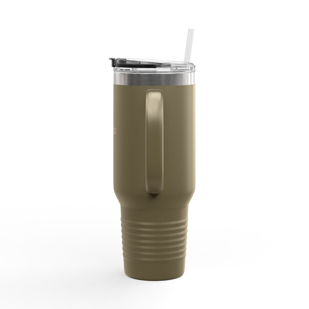 40oz Insulated Travel Mug – Double-Wall Tumbler with Straw & Handle (Keeps Drinks Hot & Cold)