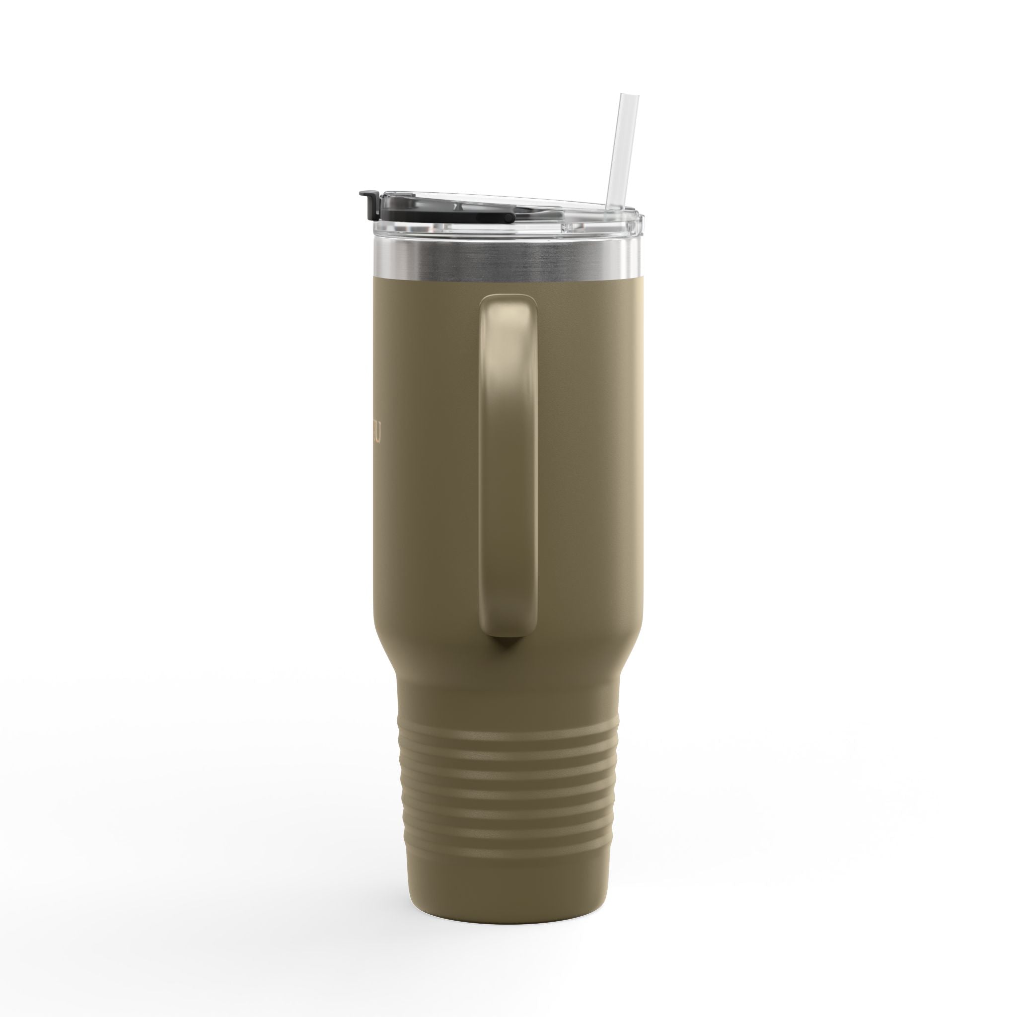 40oz Insulated Travel Mug – Double-Wall Tumbler with Straw & Handle (Keeps Drinks Hot & Cold)