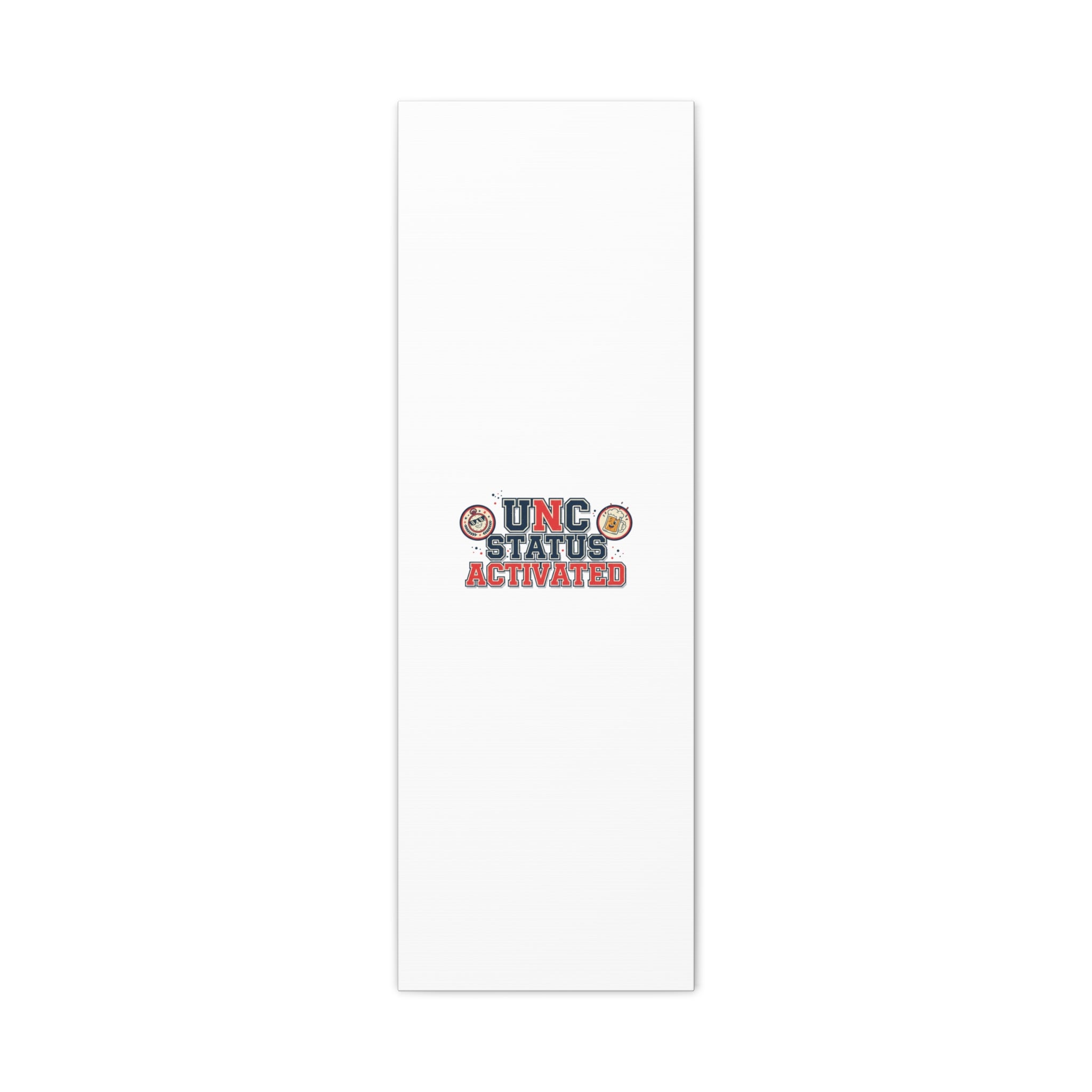 UNC Status Activated Canvas, Stretched | Varsity Crest, Midlife Humor