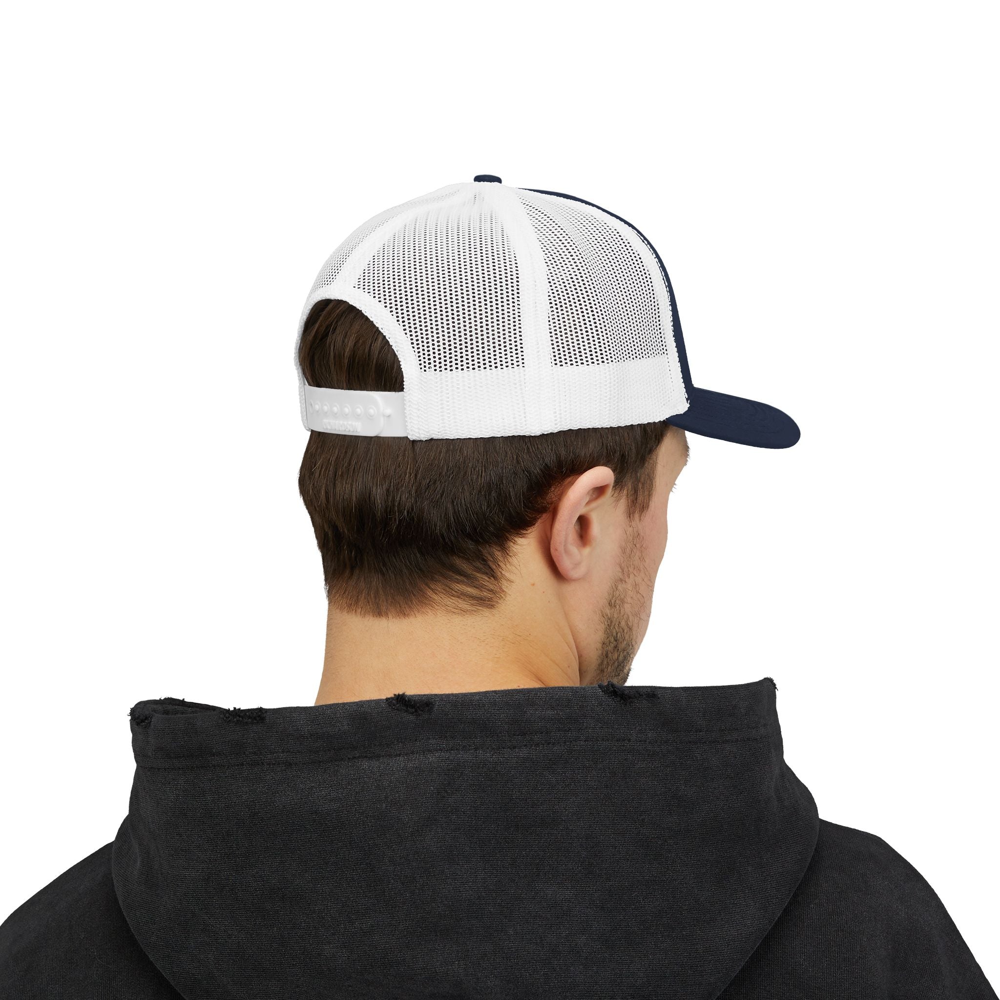Gold Script Trucker Cap - 'AUIRU' Minimal Embroidered Snapback