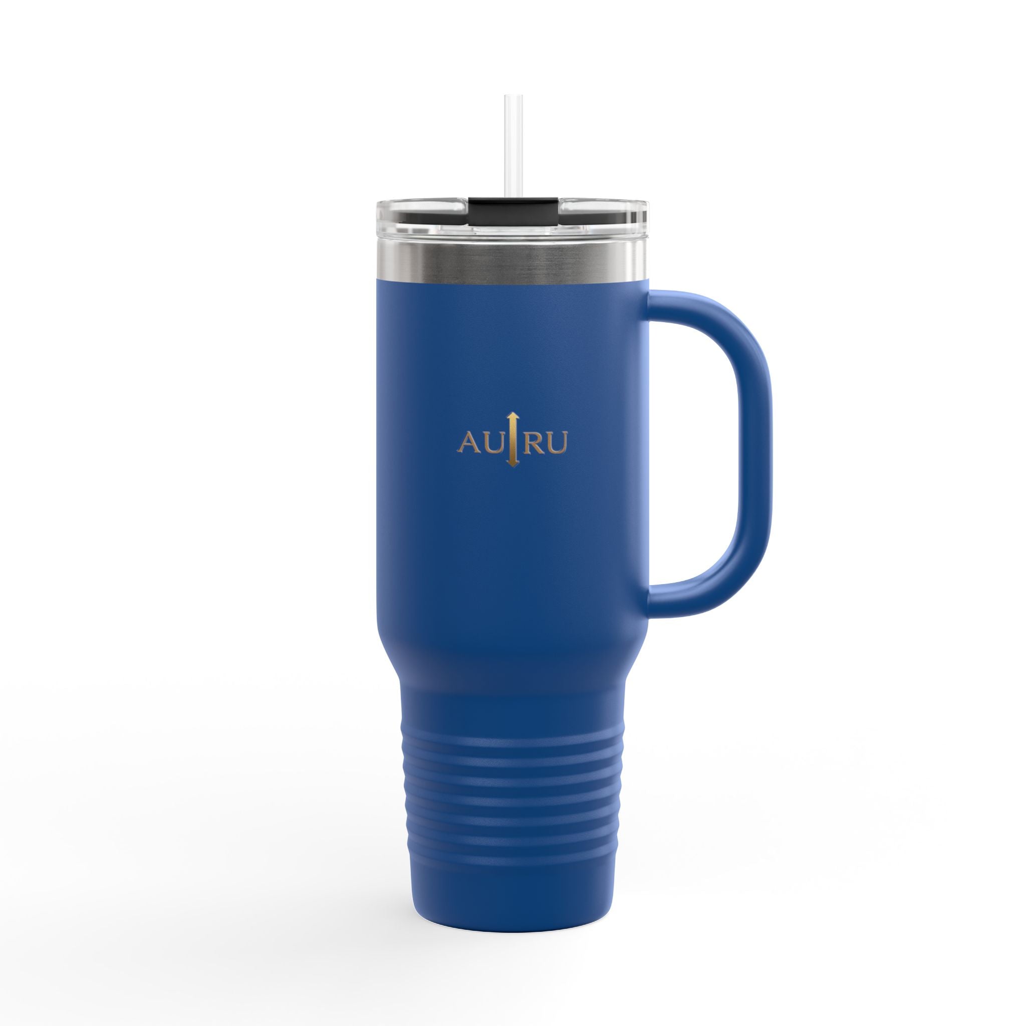 40oz Insulated Travel Mug – Double-Wall Tumbler with Straw & Handle (Keeps Drinks Hot & Cold)