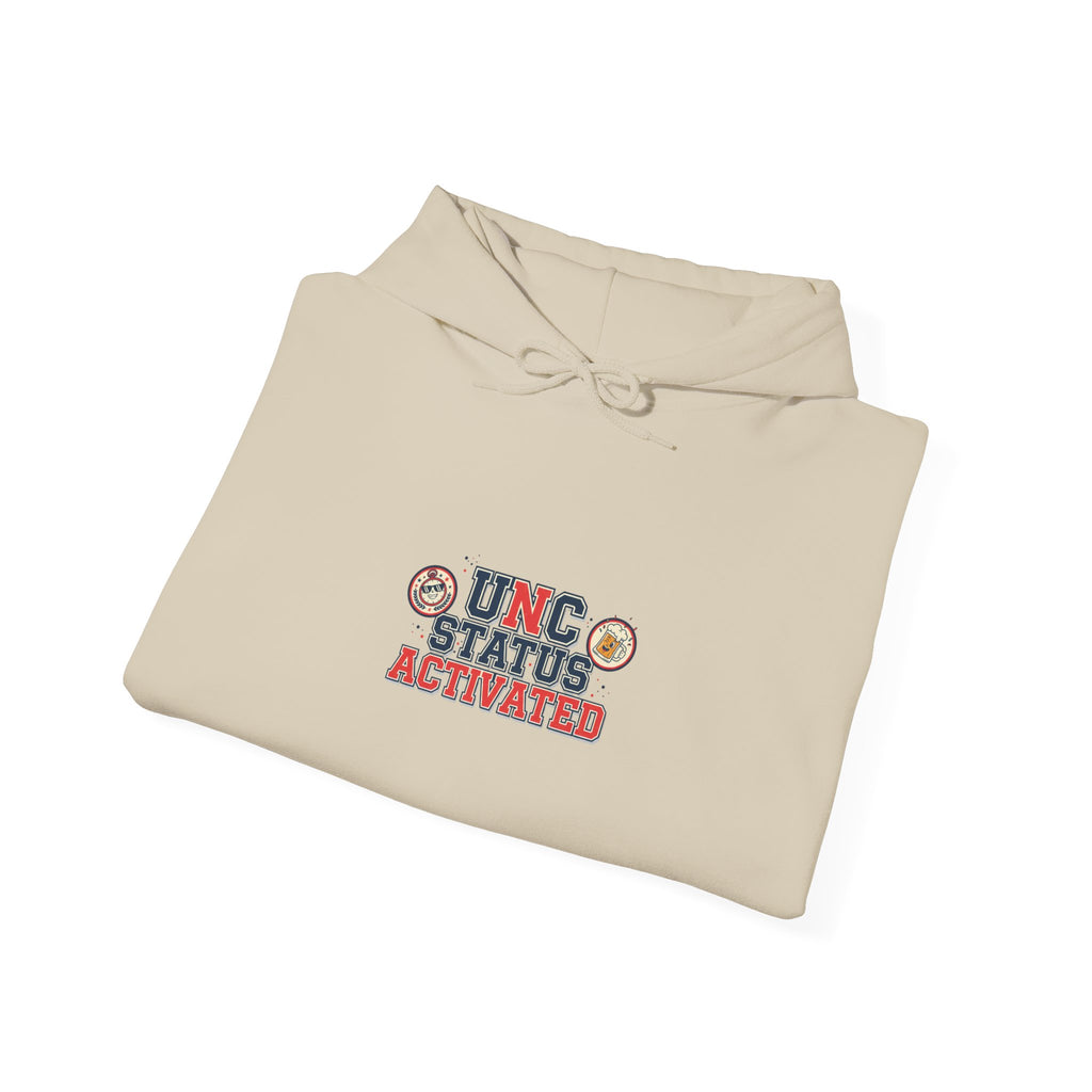 UNC Status Activated Hoodie | vintage year sweatshirt, varsity crest