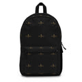 Black Logo Backpack — Sleek AU|RU Monogram Daypack