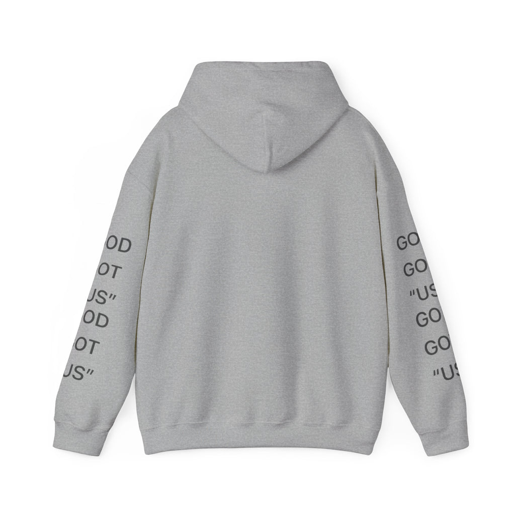 God Got Us™ Hoodie — Minimal Text Graphic Pullover