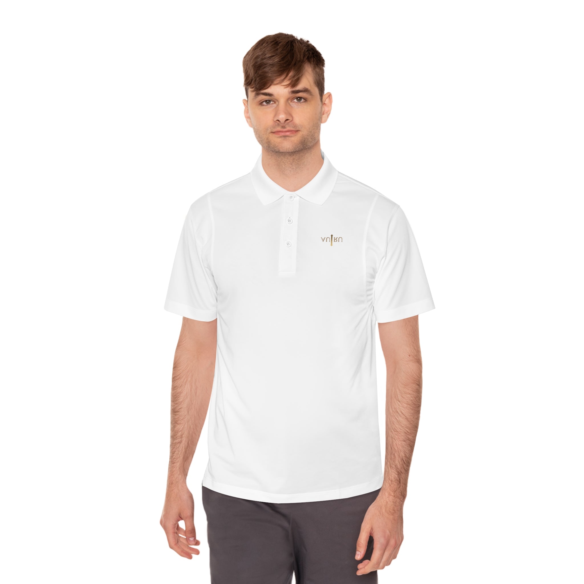 Sport Polo Shirt — Minimal 'vftbn' Chest Logo, Lightweight Golf & Casual Performance
