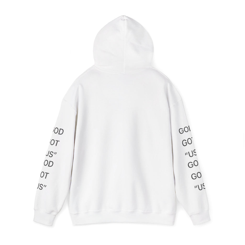 God Got Us™ Hoodie — Minimal Text Graphic Pullover