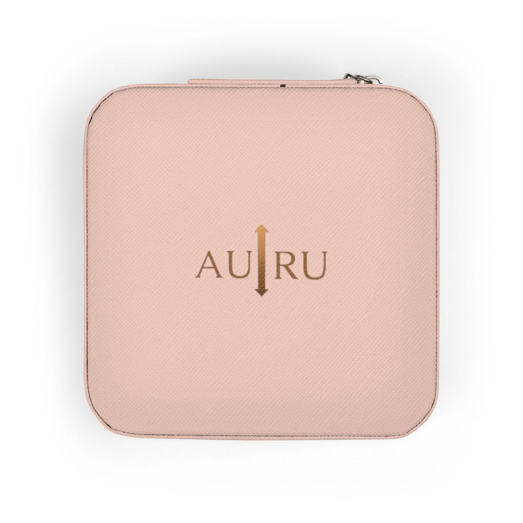 Portable Jewelry Travel Case – Compact Pink Organizer for Rings, Earrings & Necklaces