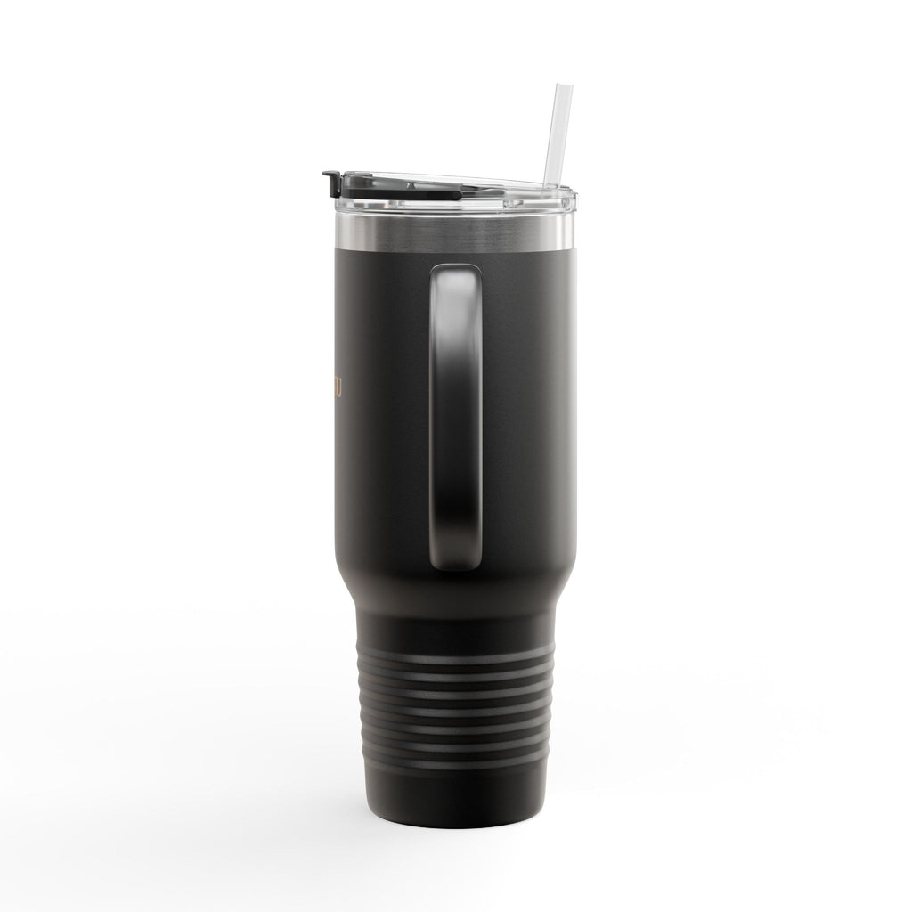 40oz Insulated Travel Mug – Double-Wall Tumbler with Straw & Handle (Keeps Drinks Hot & Cold)