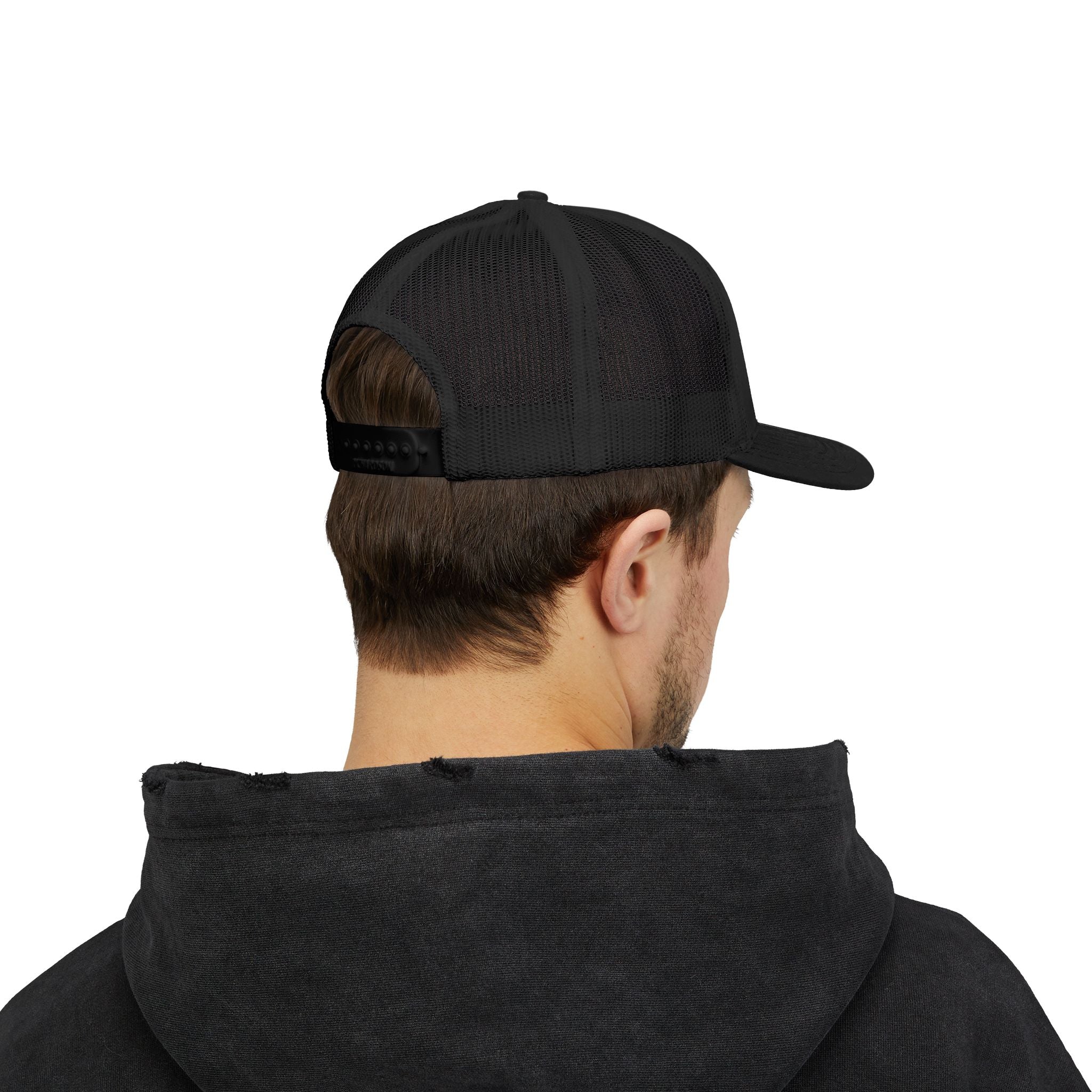 Gold Script Trucker Cap - 'AUIRU' Minimal Embroidered Snapback