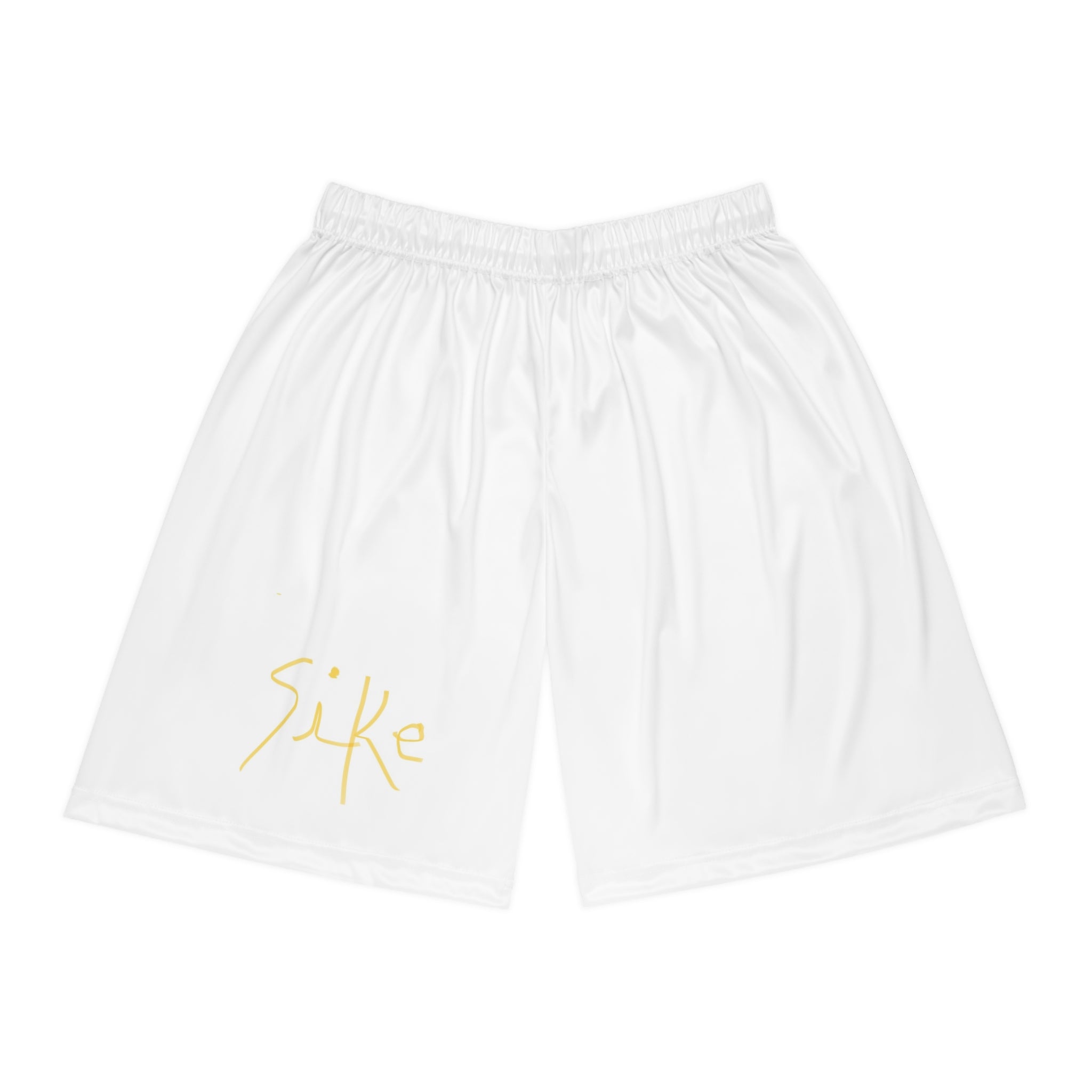 Basketball Shorts — Minimal 'Sike' Script Logo AOP Athletic Shorts