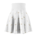 White Gold Script Skater Skirt — All You Pattern-AURU