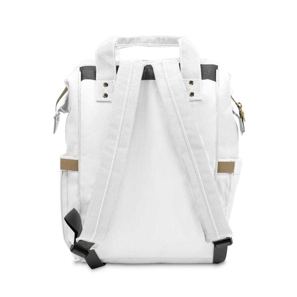 AURU Gold Logo Multifunctional Diaper Backpack — Spacious Stylish Baby Nappy Bag for Moms & Dads