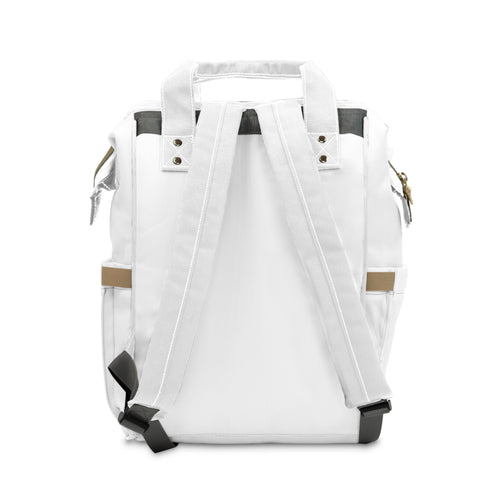 AURU Gold Logo Multifunctional Diaper Backpack — Spacious Stylish Baby Nappy Bag for Moms & Dads