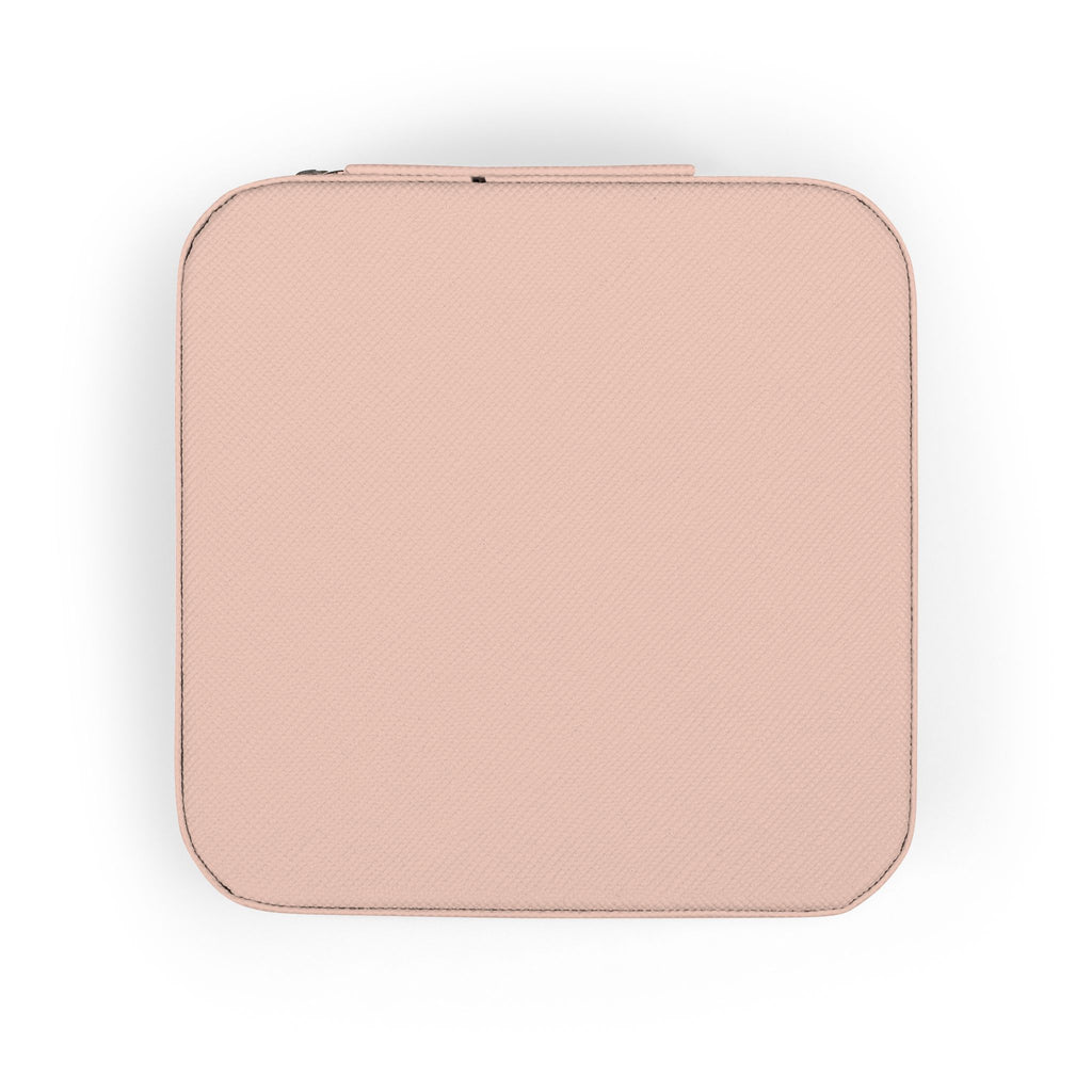 Portable Jewelry Travel Case – Compact Pink Organizer for Rings, Earrings & Necklaces