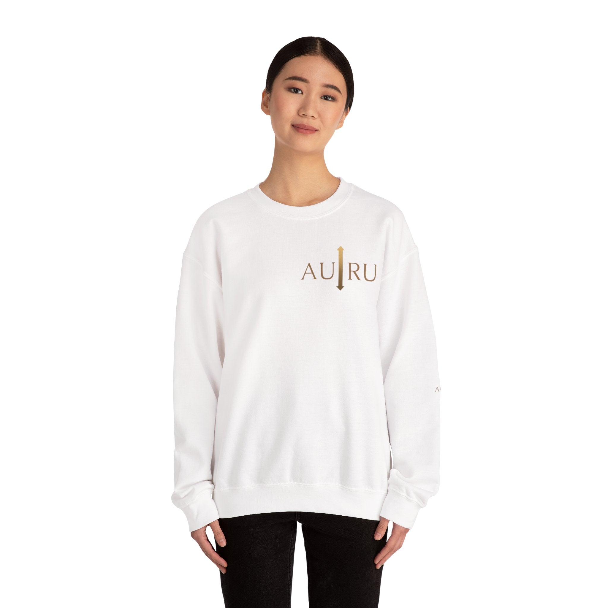 Auric Minimalist Crewneck Sweatshirt — AU|RU Logo