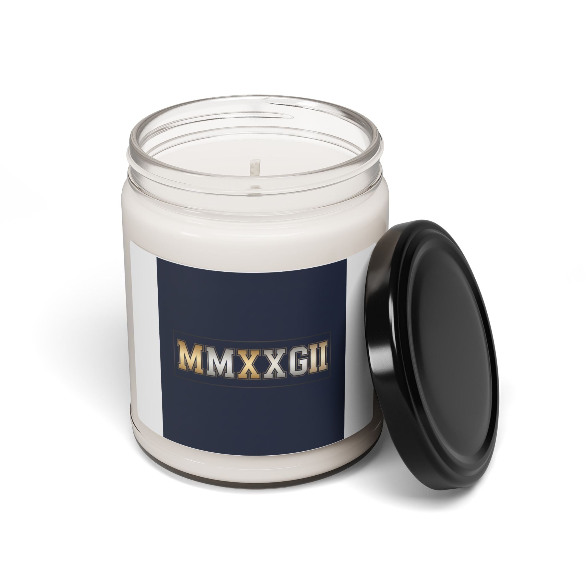 MMXXVI Roman Numerals Candle | 9oz Scented Soy, 2026 New Year Table Decor