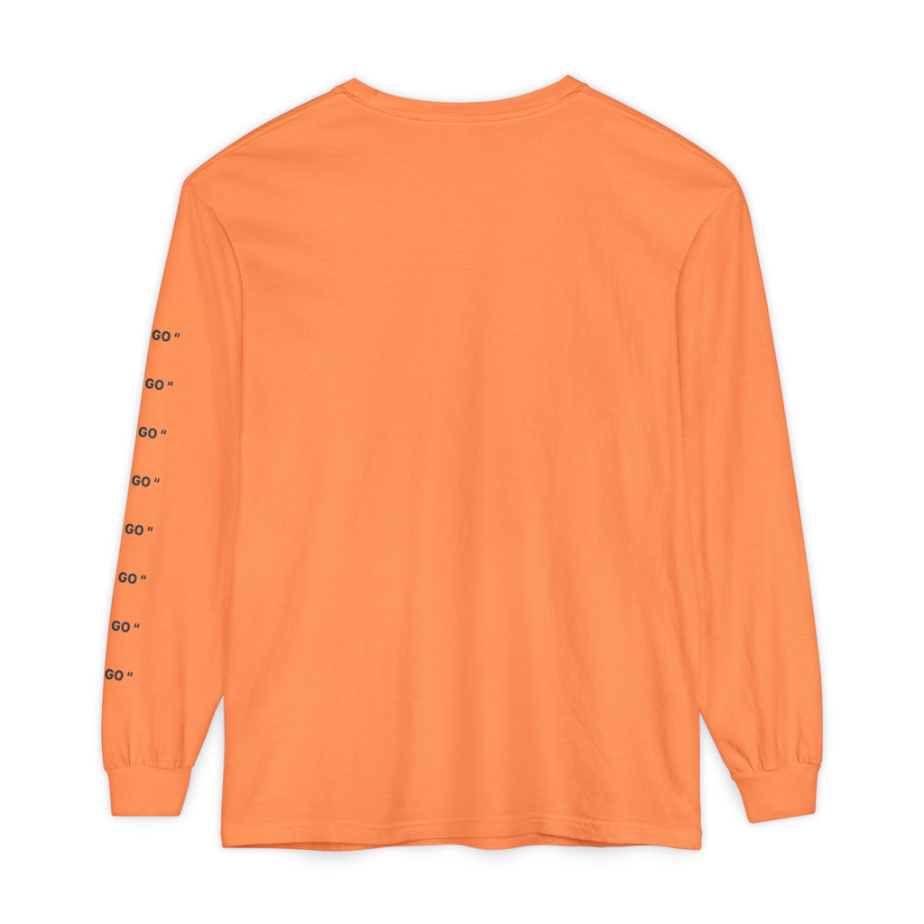 "LET GO" Long Sleeve Tee — Minimalist Inspirational Graphic Shirt