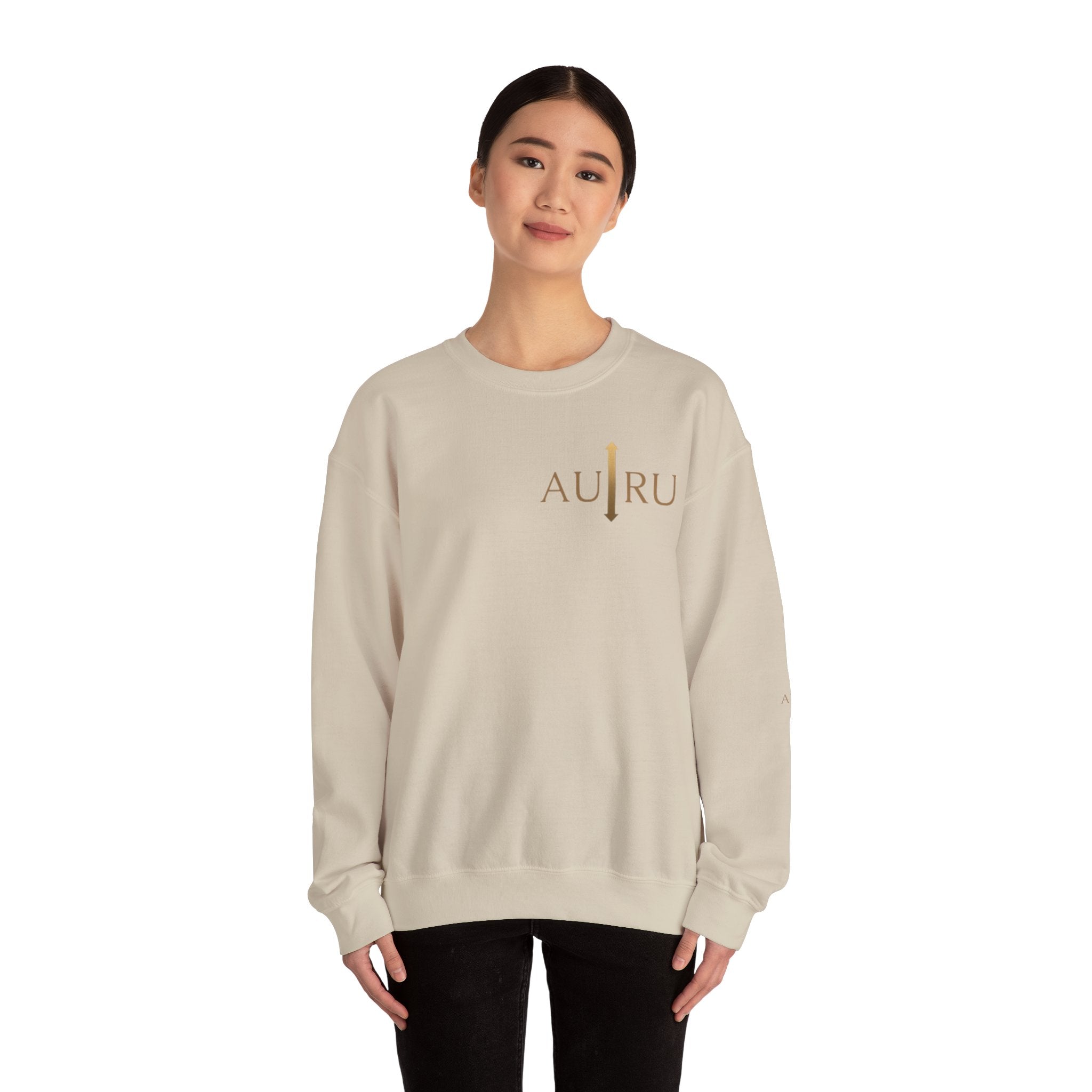 Auric Minimalist Crewneck Sweatshirt — AU|RU Logo