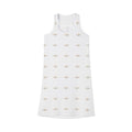 Women's Racerback Dress — Minimal Gold Dragonfly yAll-Over Print Sundress-AURU