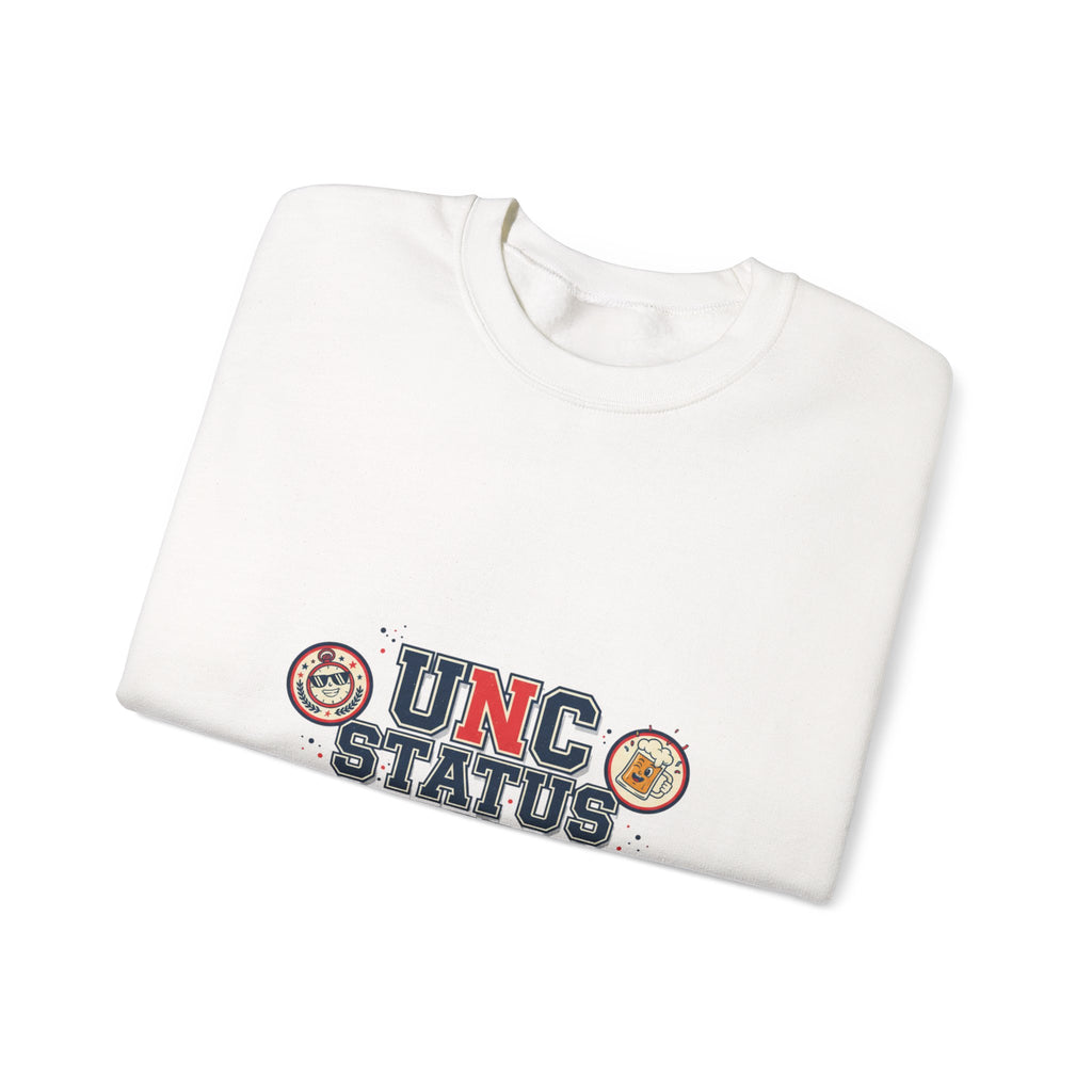 UNC Status Activated Sweatshirt | vintage year, varsity crest