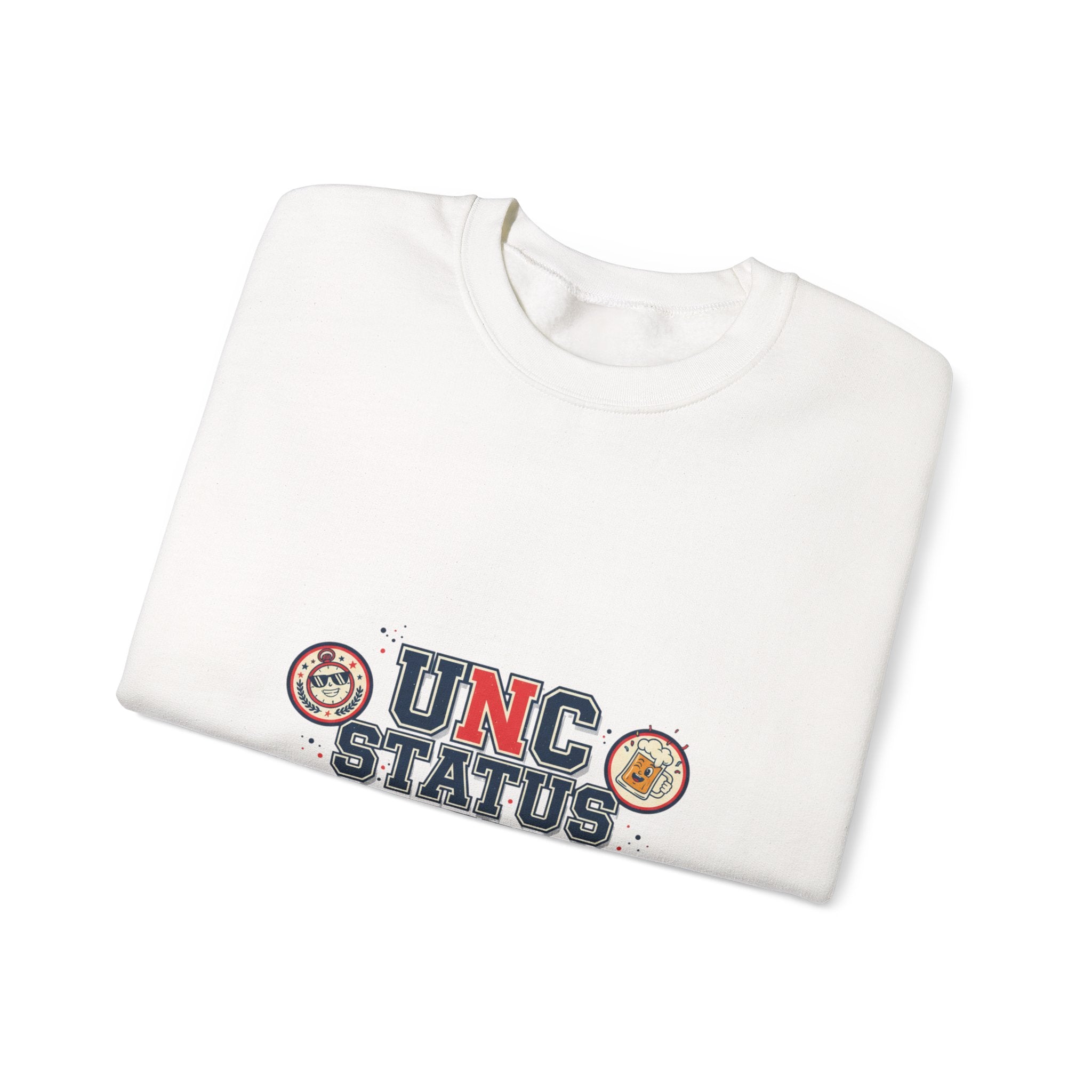 UNC Status Activated Sweatshirt | vintage year, varsity crest