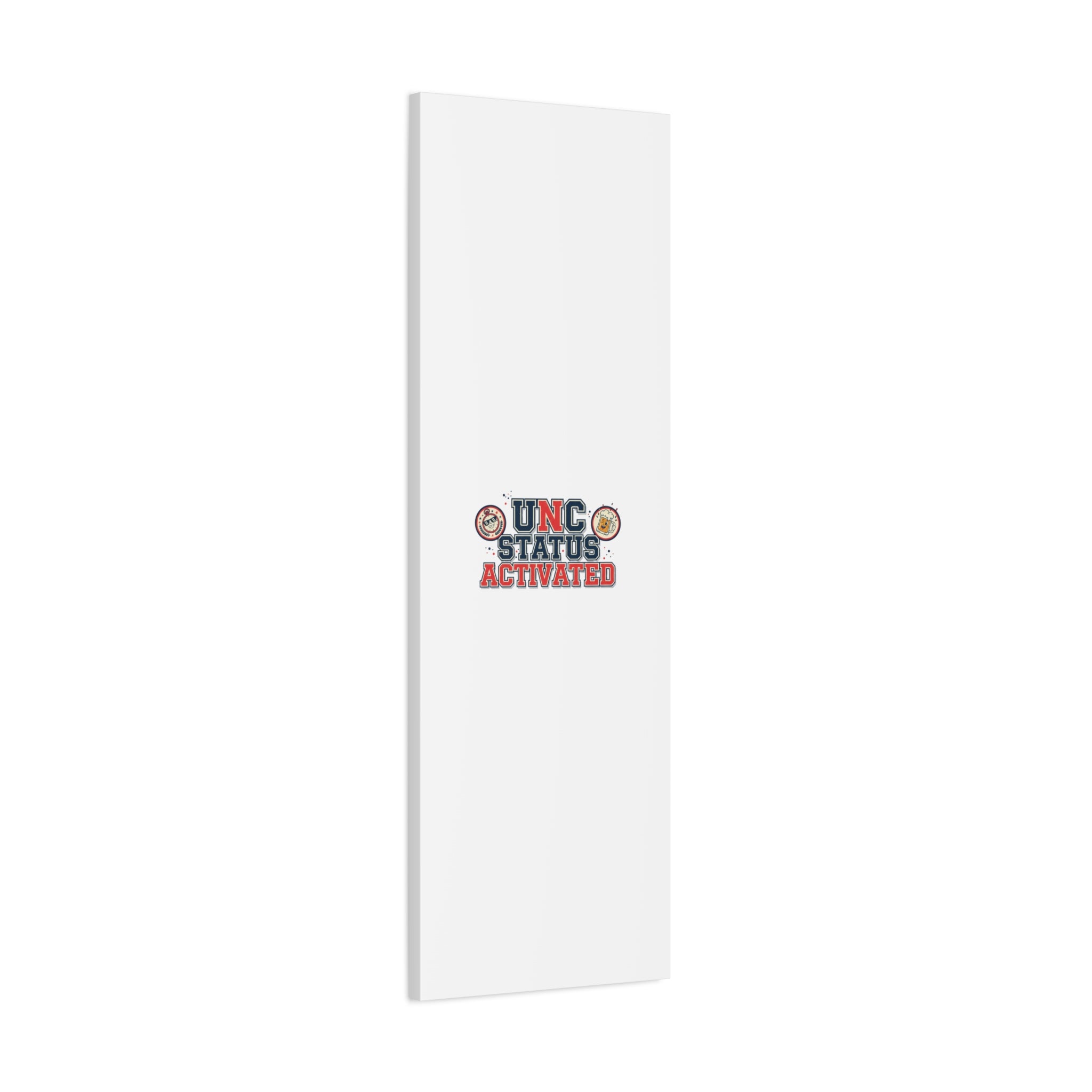UNC Status Activated Canvas, Stretched | Varsity Crest, Midlife Humor