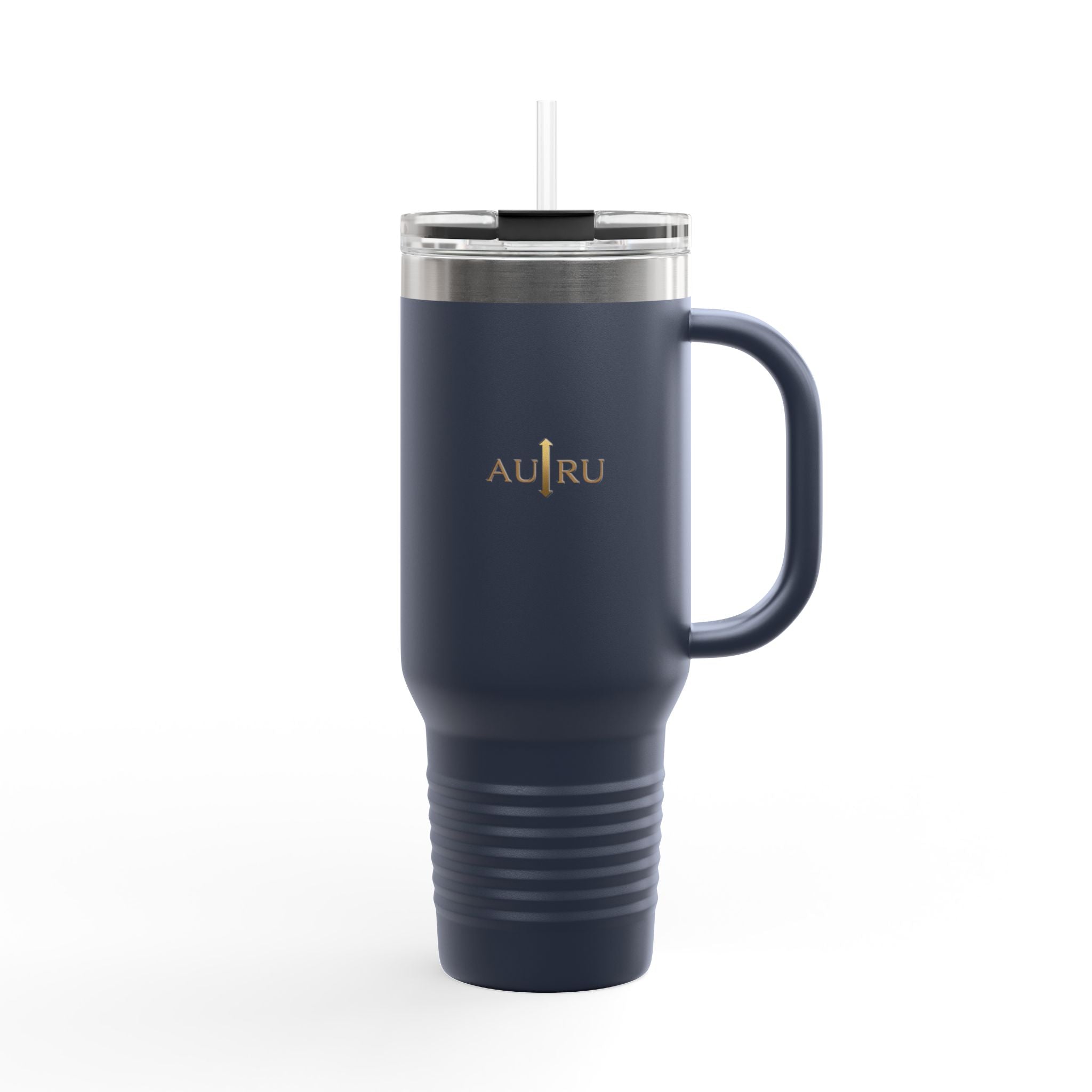 40oz Insulated Travel Mug – Double-Wall Tumbler with Straw & Handle (Keeps Drinks Hot & Cold)