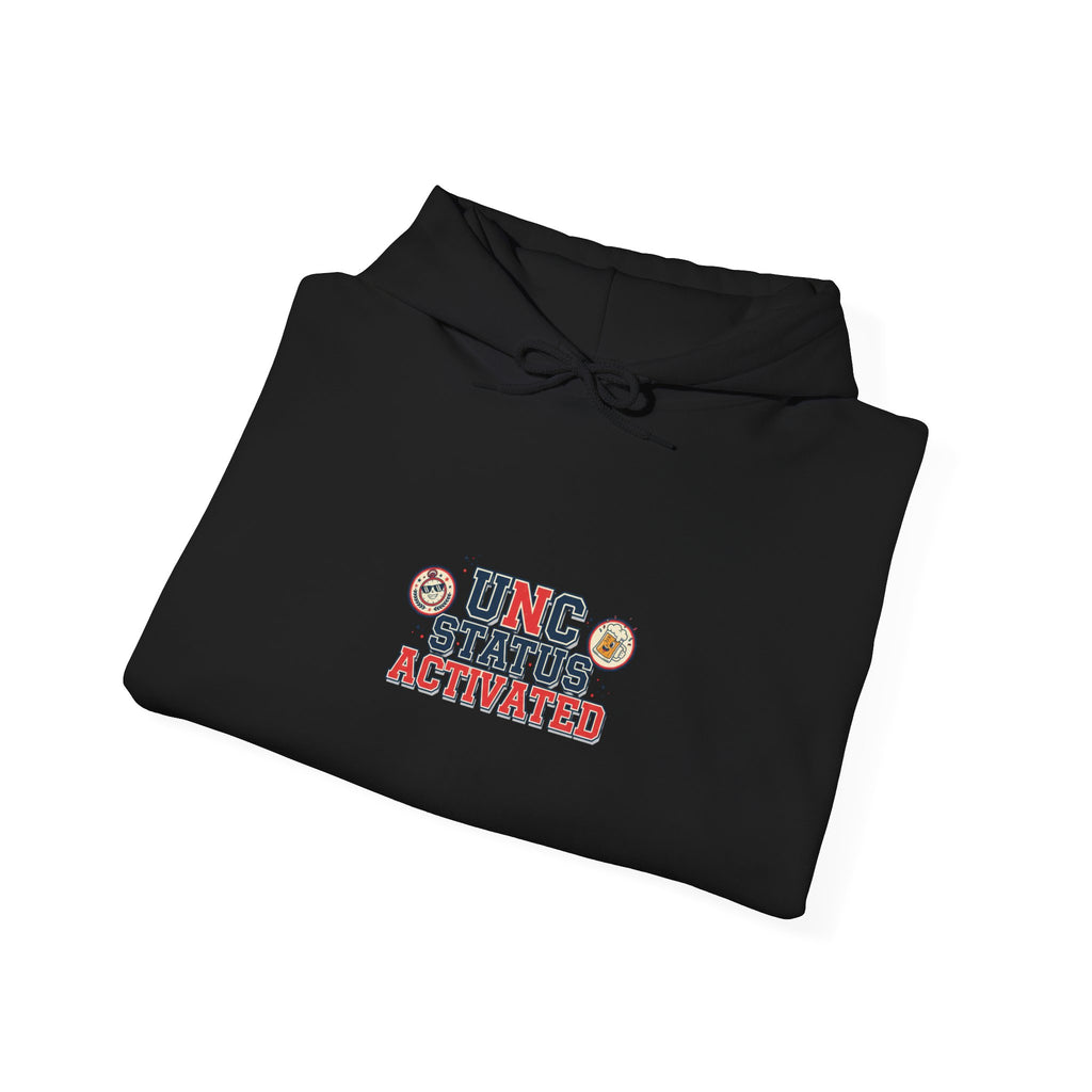 UNC Status Activated Hoodie | vintage year sweatshirt, varsity crest