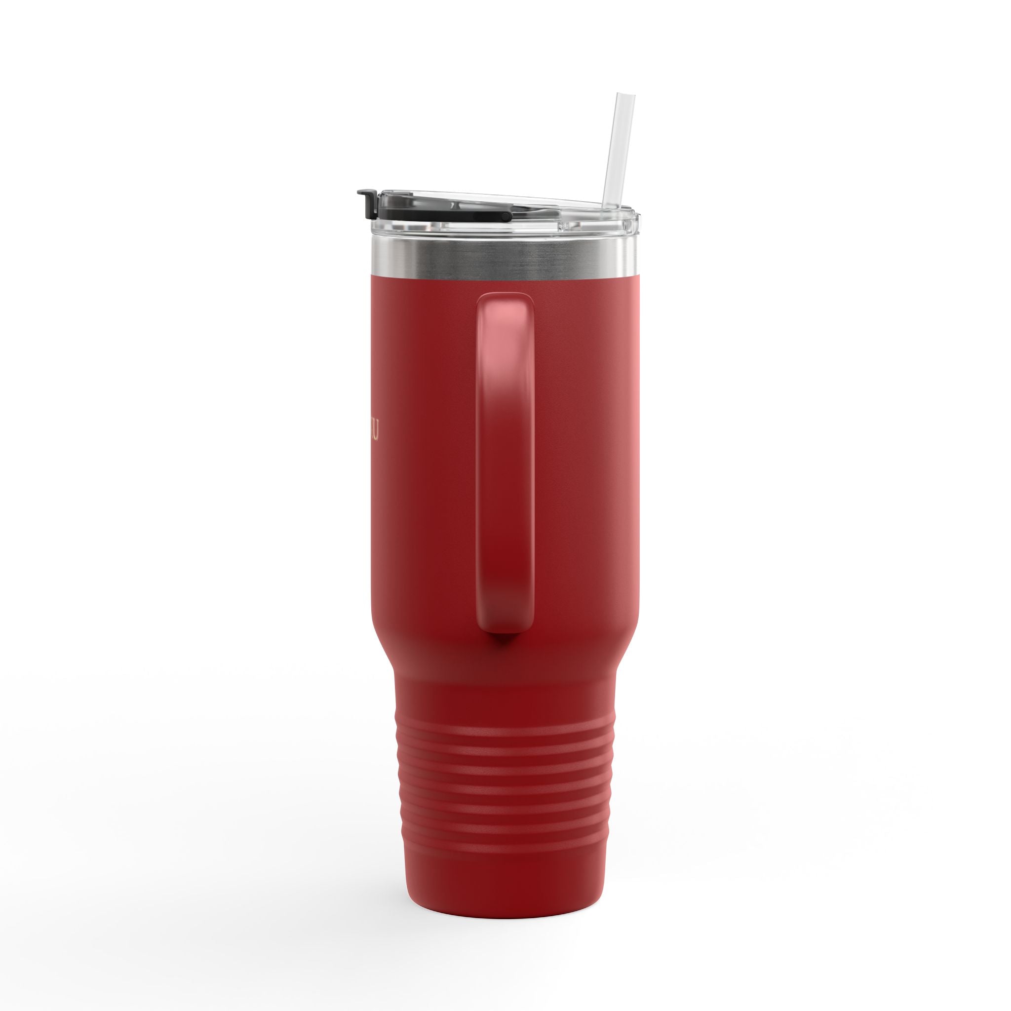 40oz Insulated Travel Mug – Double-Wall Tumbler with Straw & Handle (Keeps Drinks Hot & Cold)