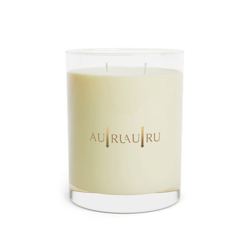 AU|RU 11oz Scented Glass Candle — Luxury Soy Candle, Clean Floral Aroma