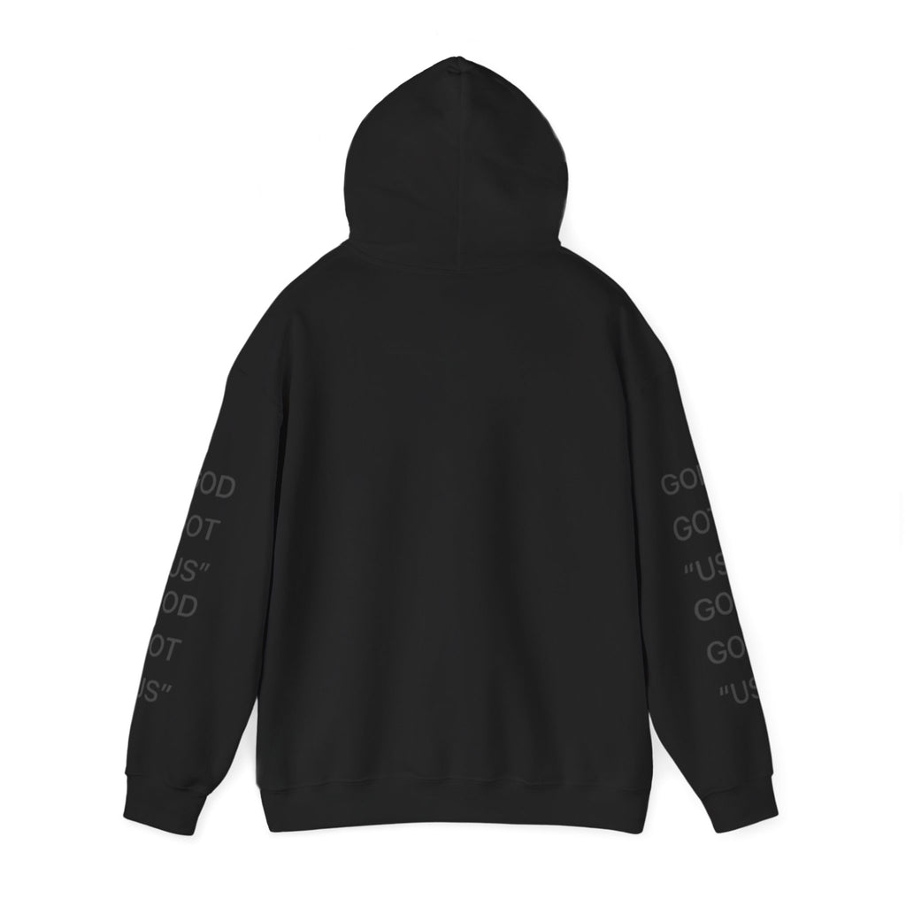 God Got Us™ Hoodie — Minimal Text Graphic Pullover