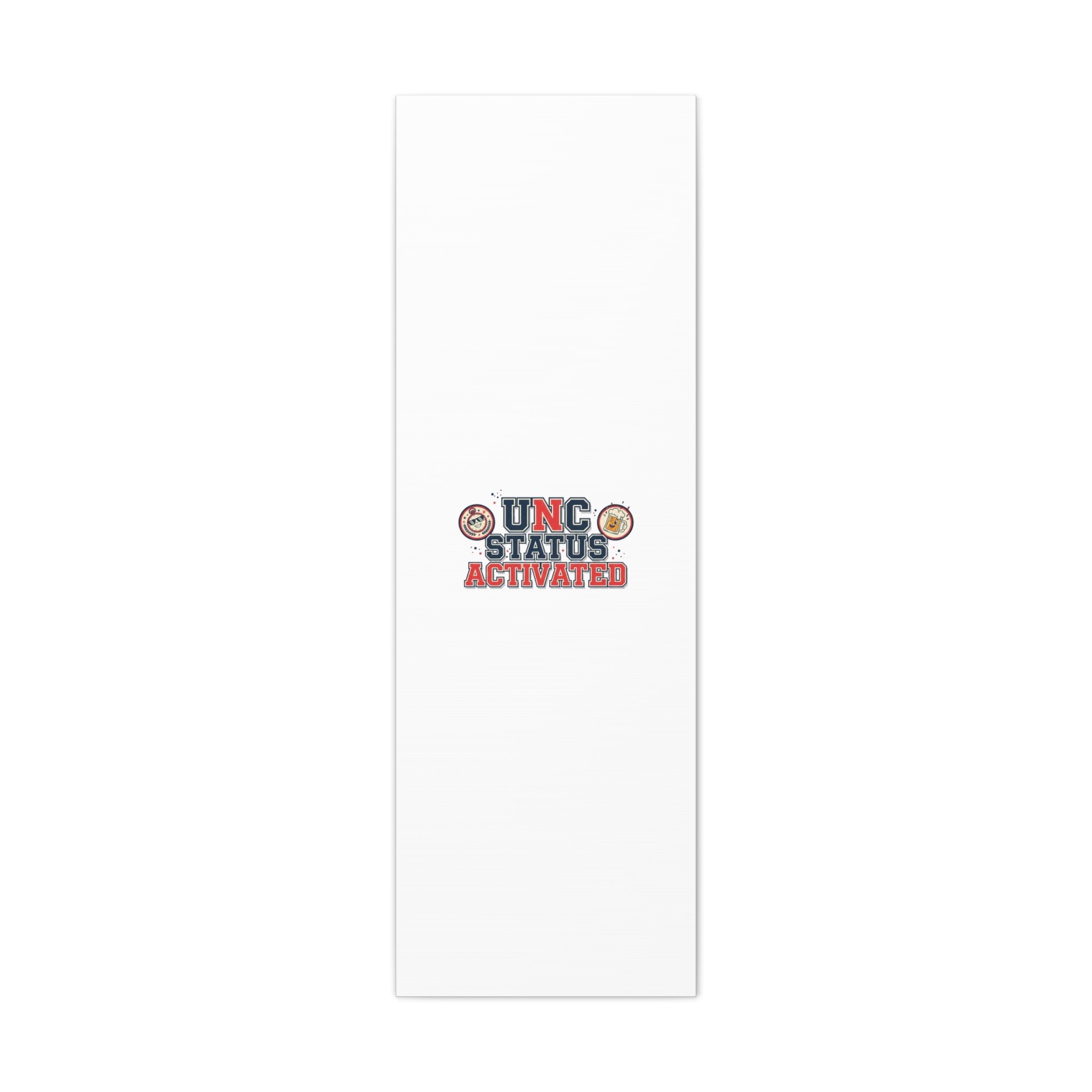 UNC Status Activated Canvas, Stretched | Varsity Crest, Midlife Humor