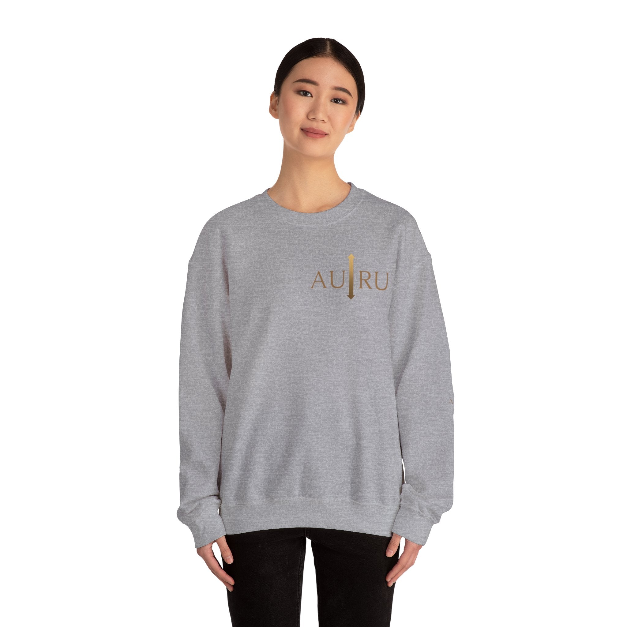 Auric Minimalist Crewneck Sweatshirt — AU|RU Logo