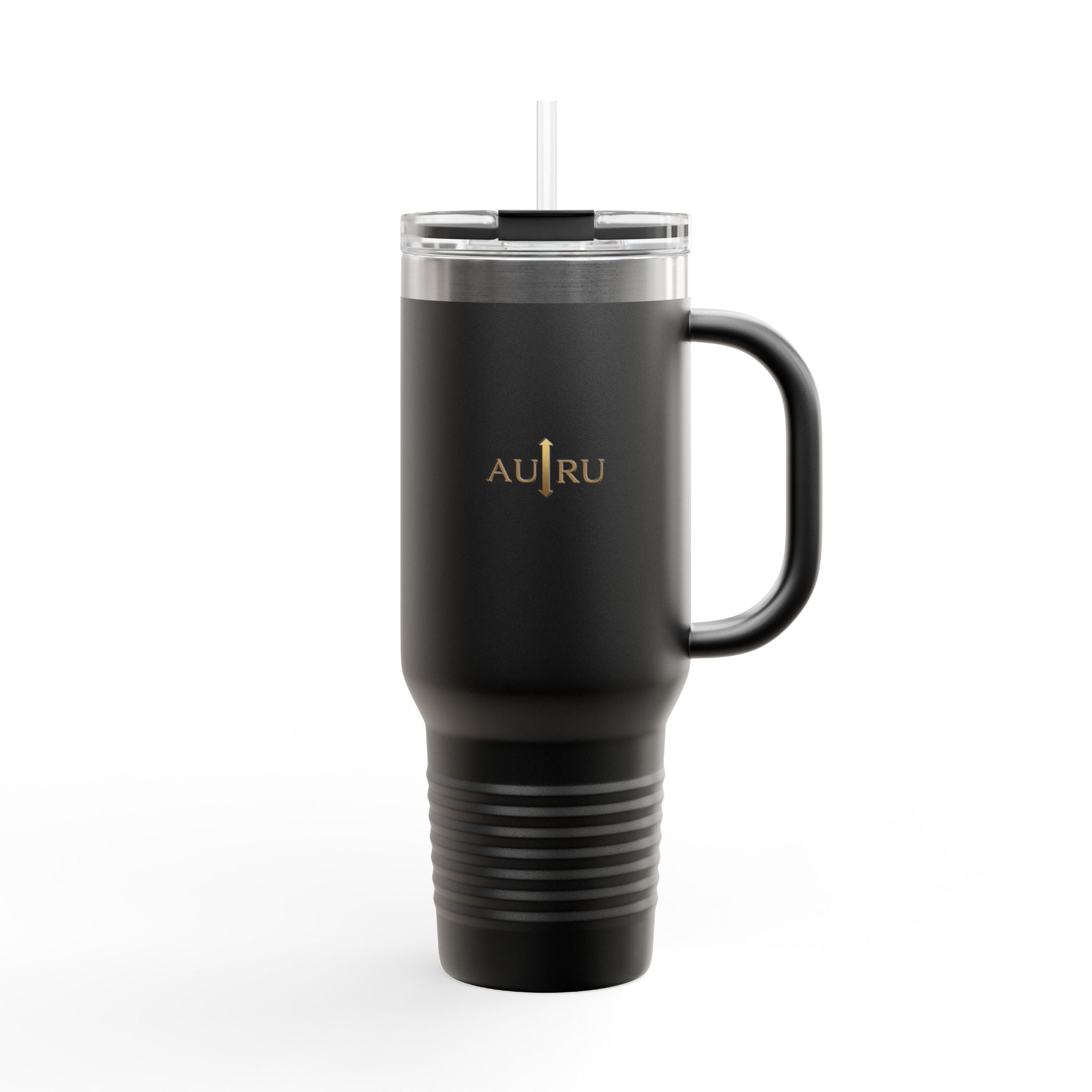 40oz Insulated Travel Mug – Double-Wall Tumbler with Straw & Handle (Keeps Drinks Hot & Cold)
