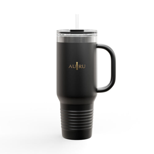 40oz Insulated Travel Mug – Double-Wall Tumbler with Straw & Handle (Keeps Drinks Hot & Cold)
