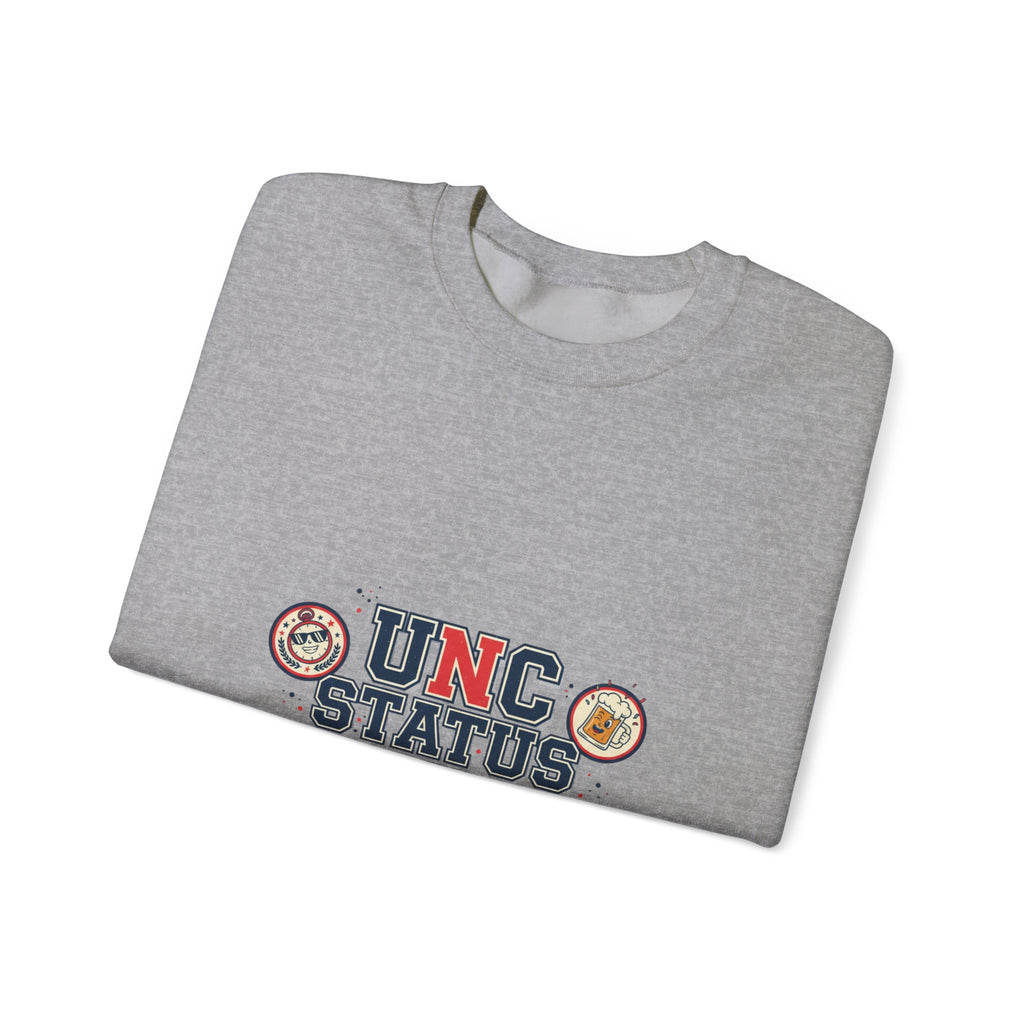 UNC Status Activated Sweatshirt | vintage year, varsity crest