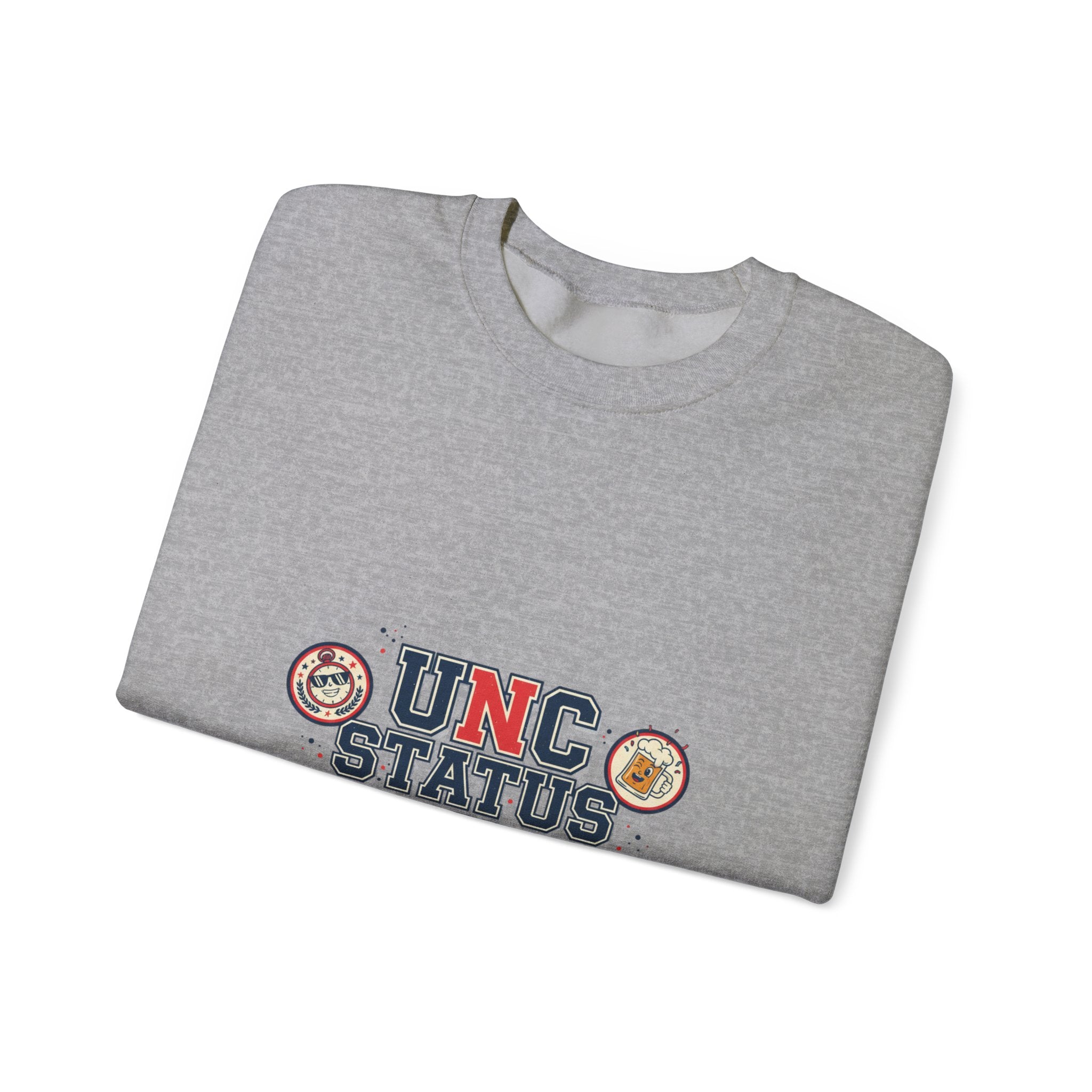 UNC Status Activated Sweatshirt | vintage year, varsity crest