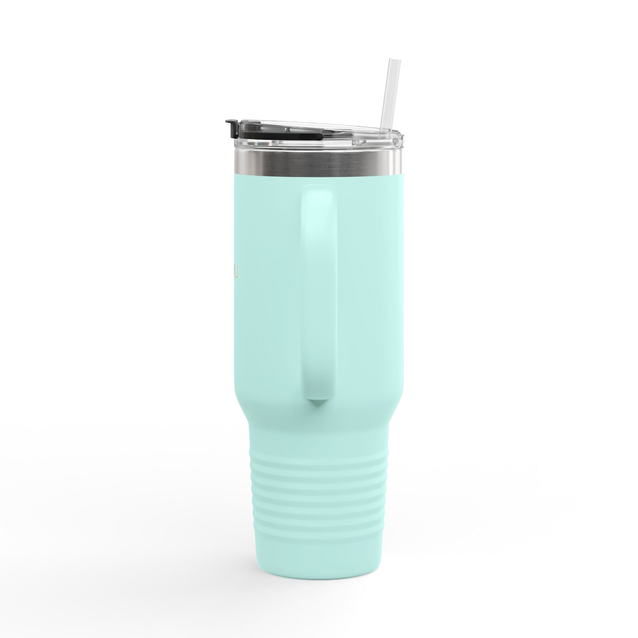 40oz Insulated Travel Mug – Double-Wall Tumbler with Straw & Handle (Keeps Drinks Hot & Cold)